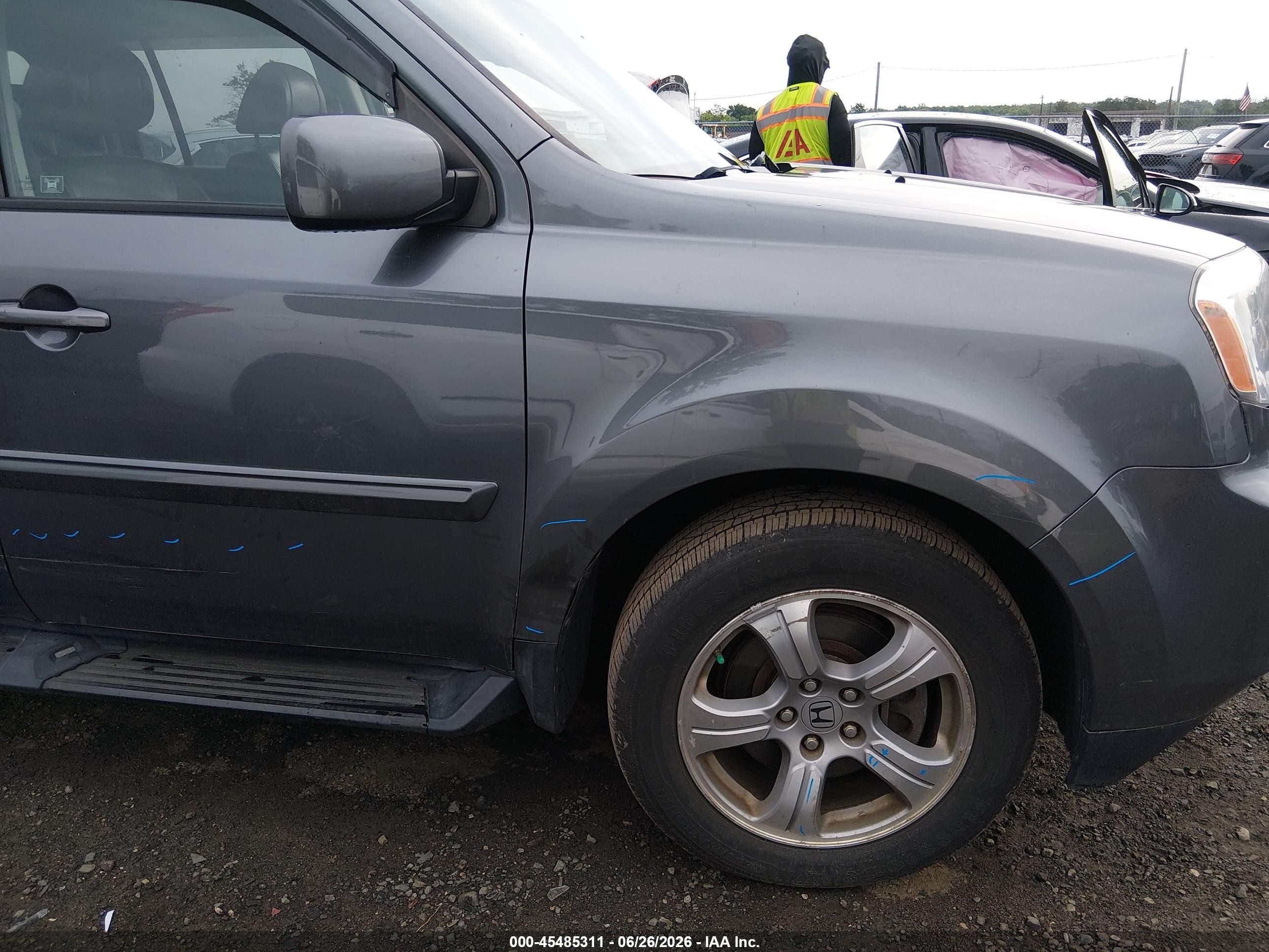 2012 Honda Pilot Ex-l Серый vin: 5FNYF4H58CB061465