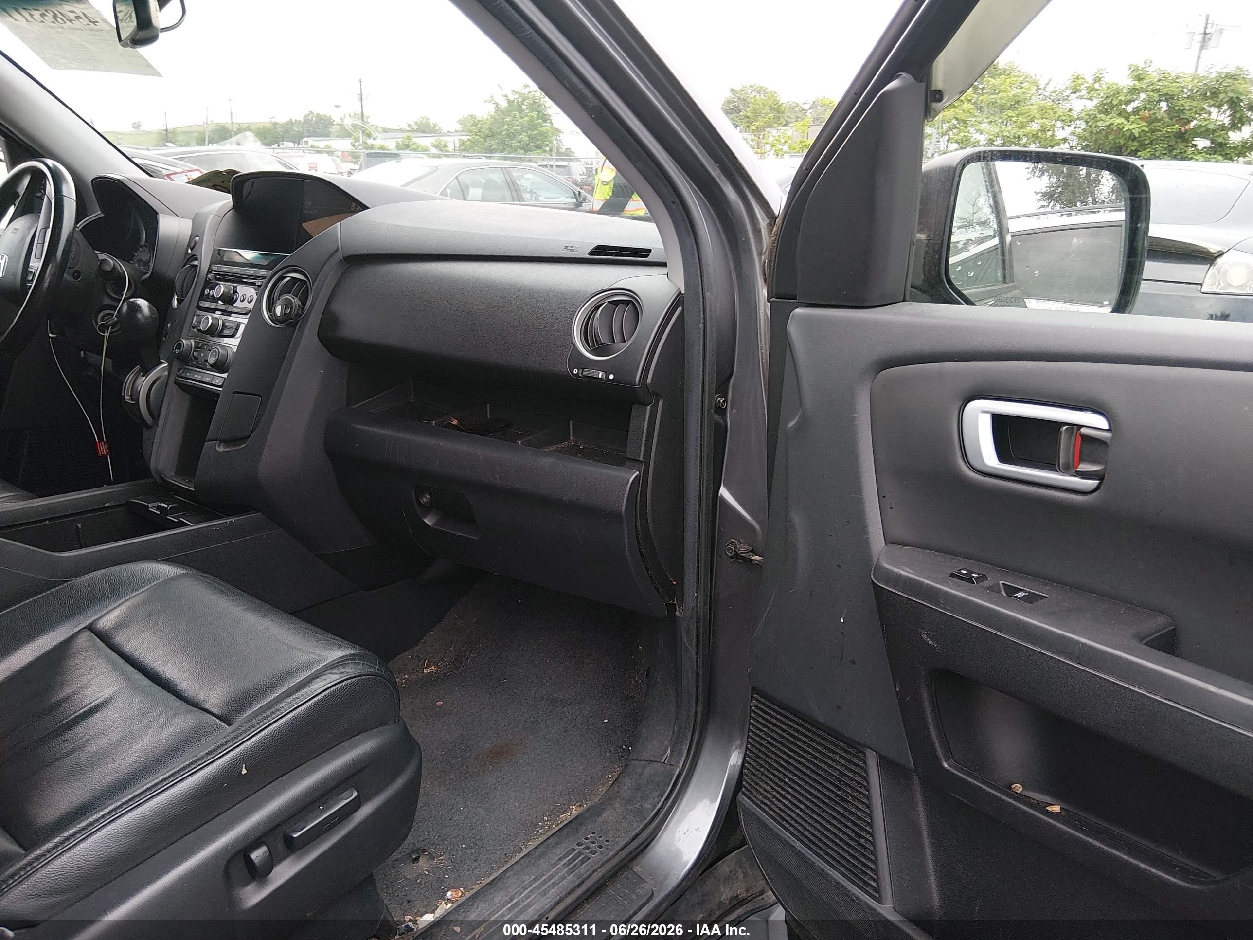 2012 Honda Pilot Ex-l Серый vin: 5FNYF4H58CB061465