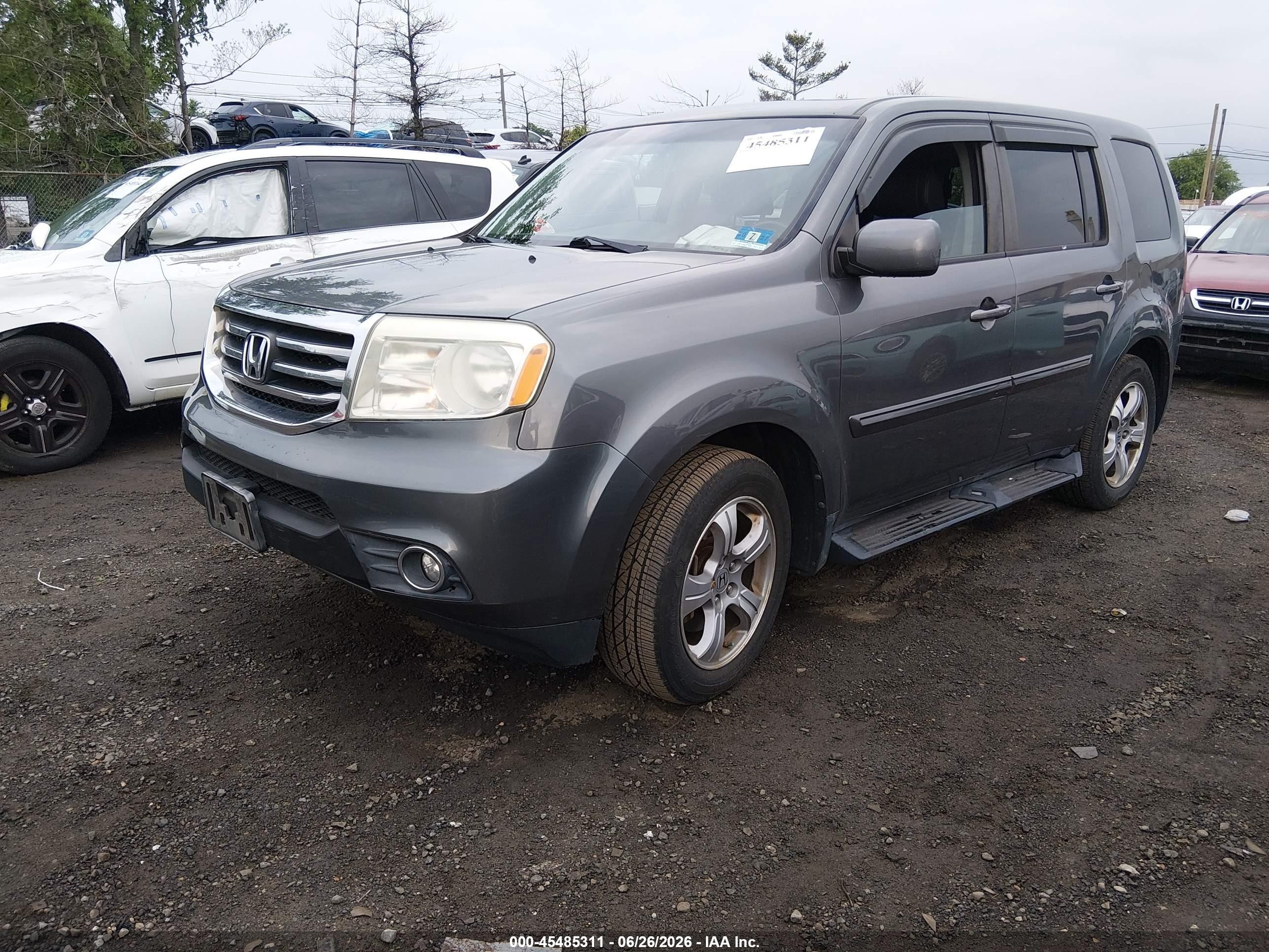 2012 Honda Pilot Ex-l Серый vin: 5FNYF4H58CB061465