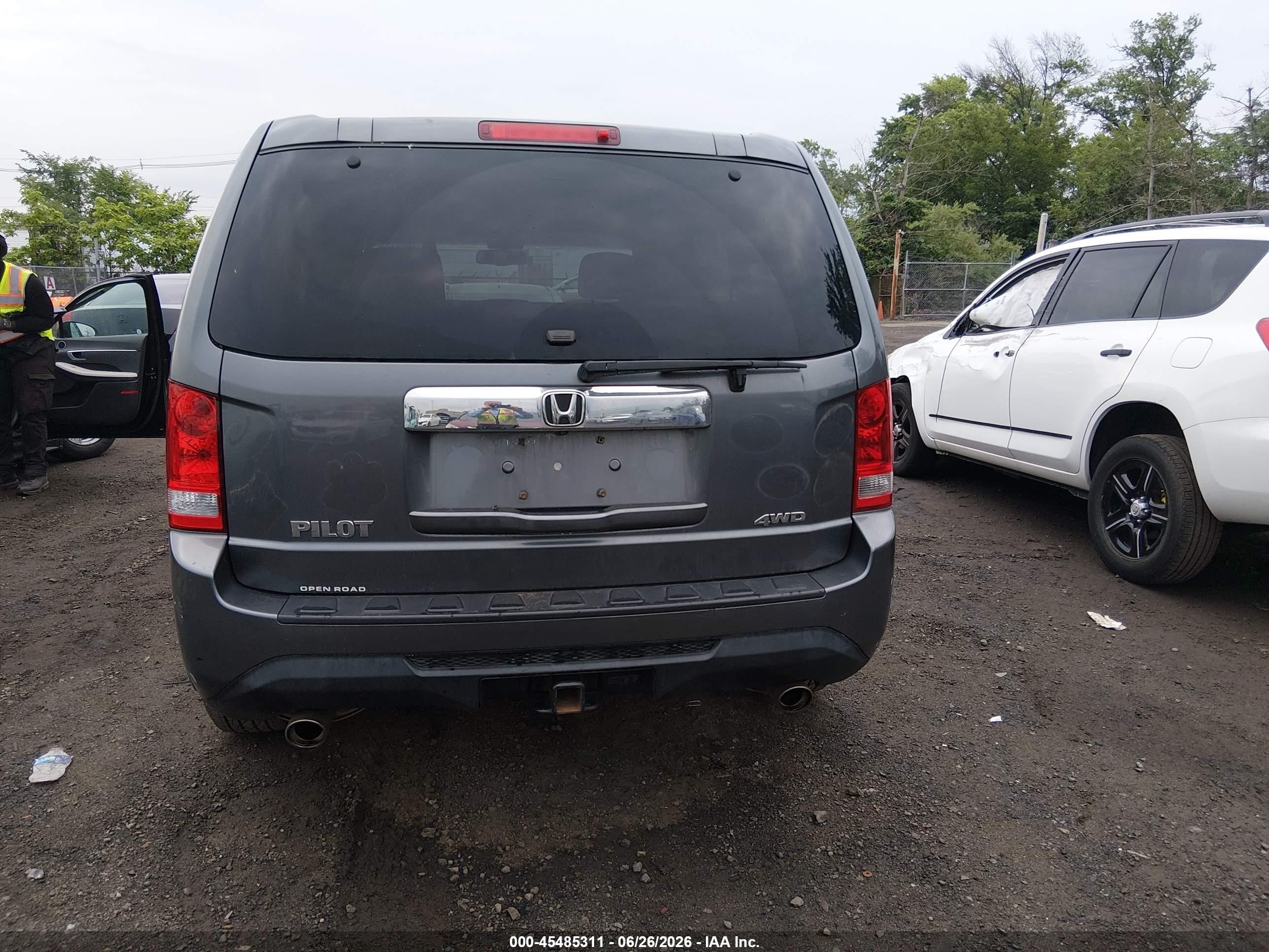 2012 Honda Pilot Ex-l Серый vin: 5FNYF4H58CB061465