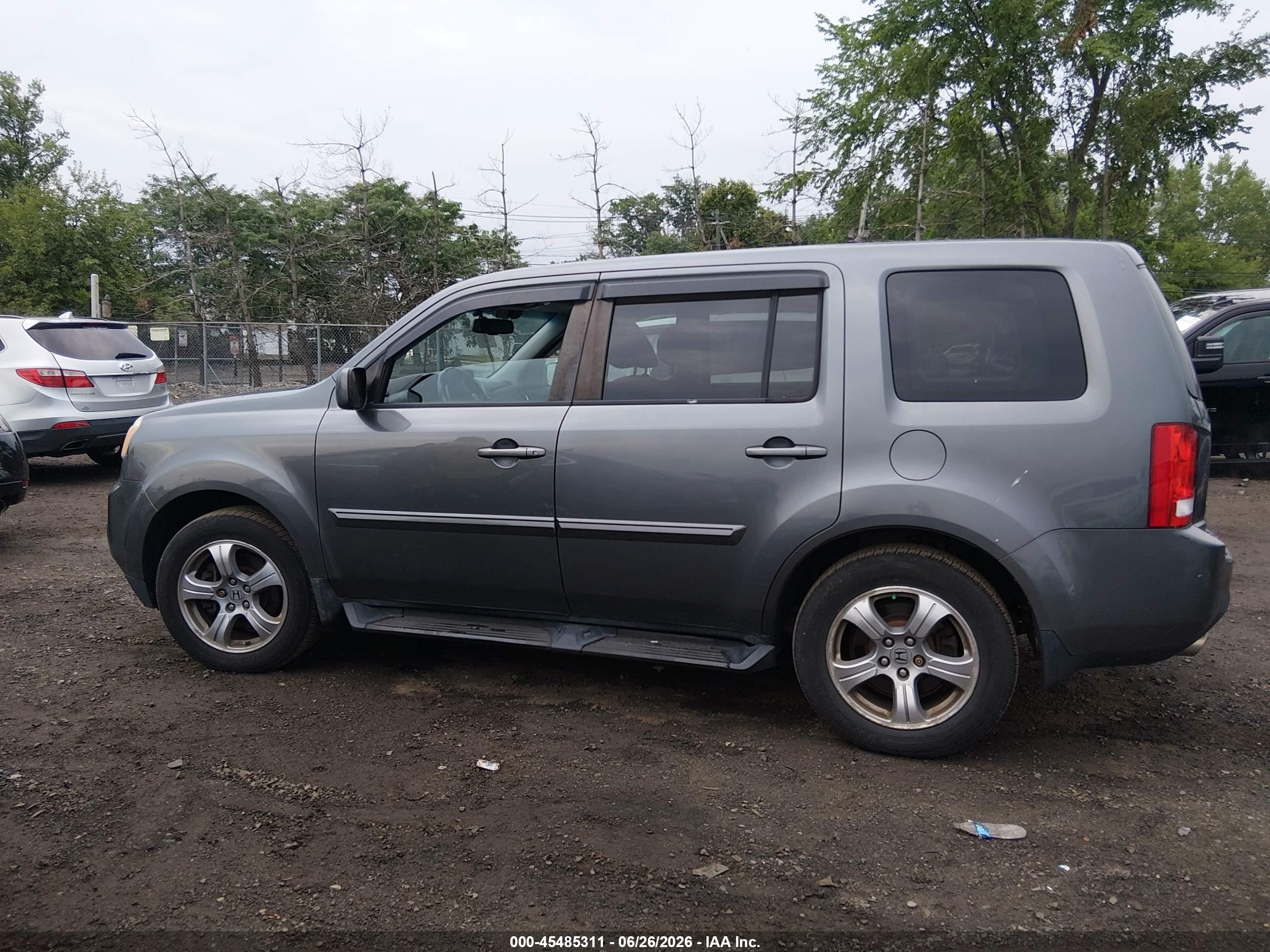 2012 Honda Pilot Ex-l Серый vin: 5FNYF4H58CB061465