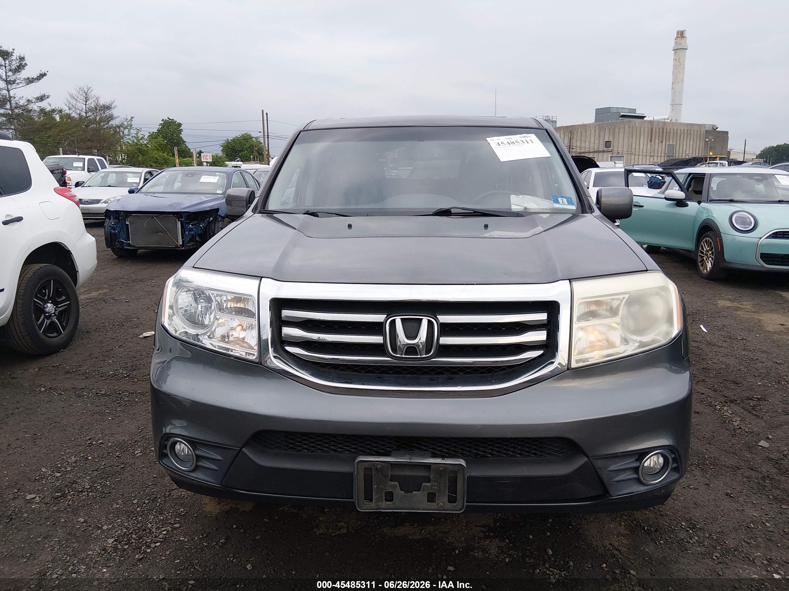 2012 Honda Pilot Ex-l Серый vin: 5FNYF4H58CB061465