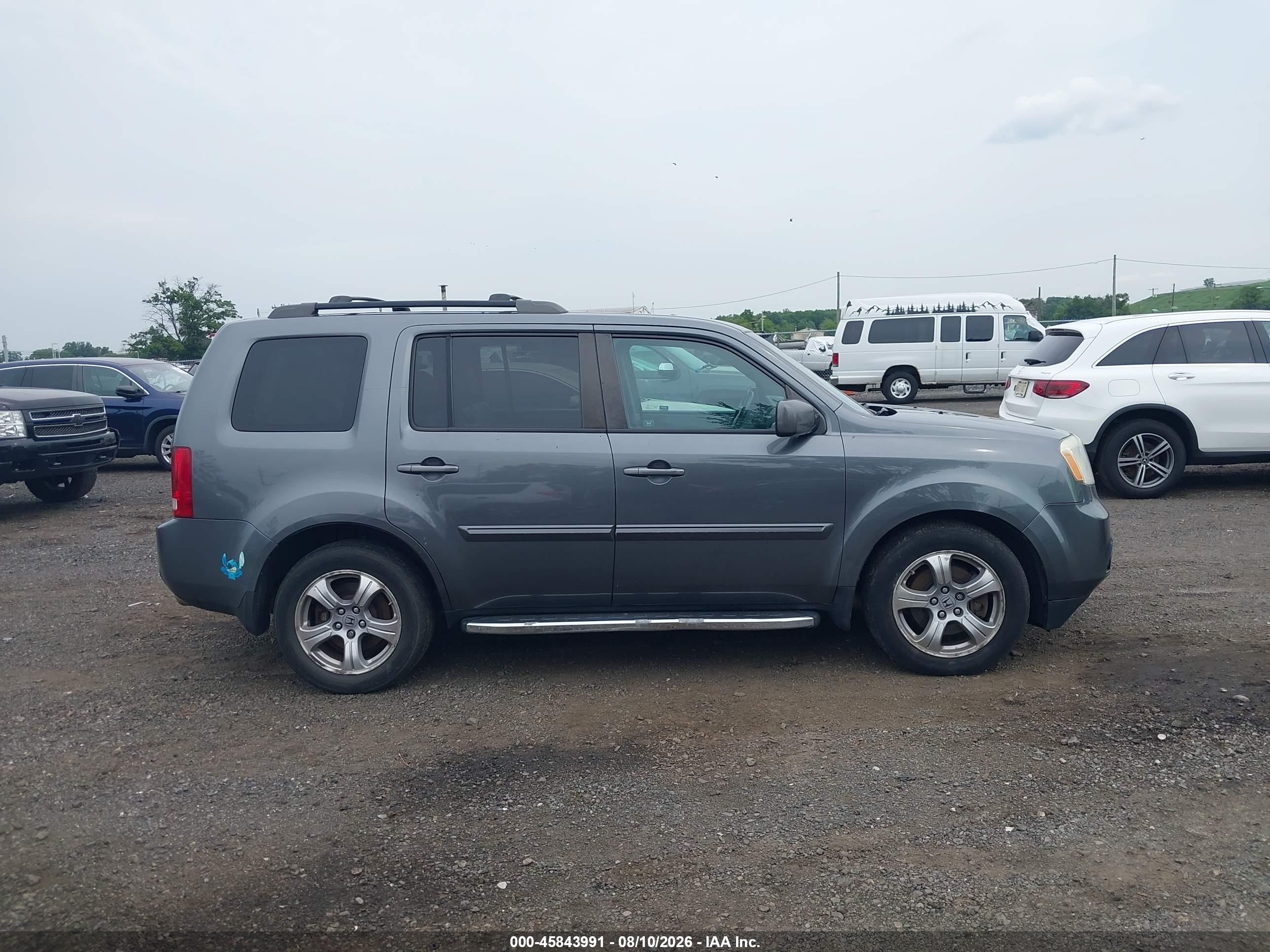 2012 Honda Pilot Ex-l Gray vin: 5FNYF4H58CB071459