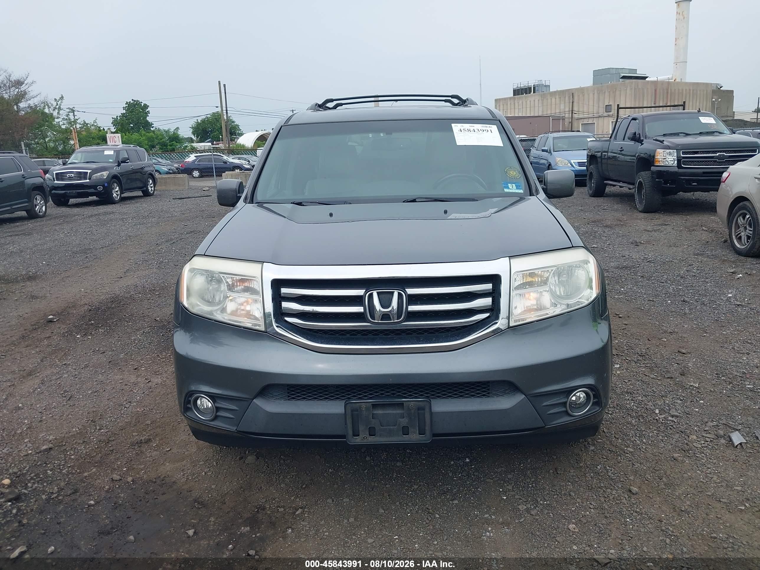 2012 Honda Pilot Ex-l Gray vin: 5FNYF4H58CB071459