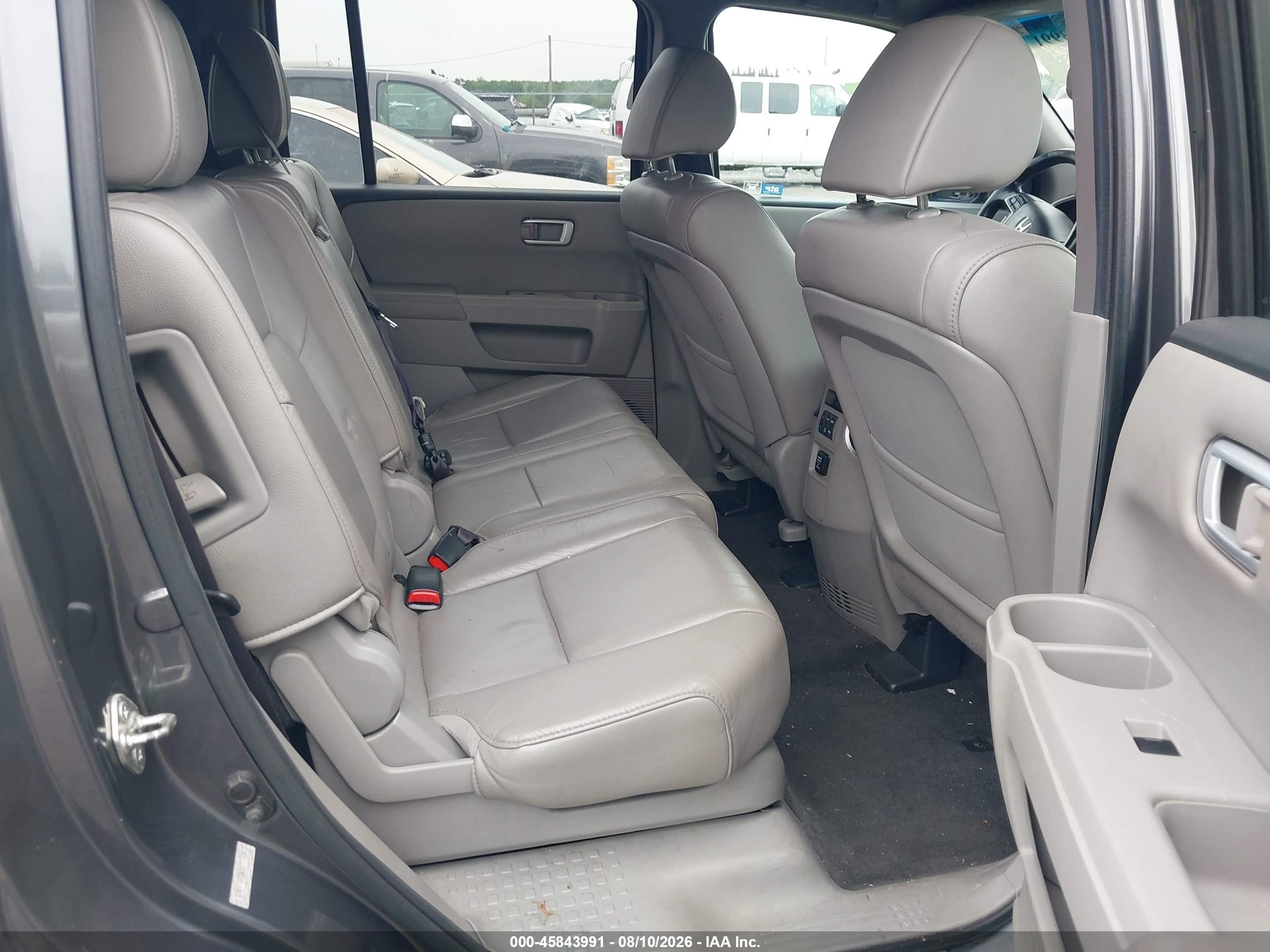 2012 Honda Pilot Ex-l Gray vin: 5FNYF4H58CB071459