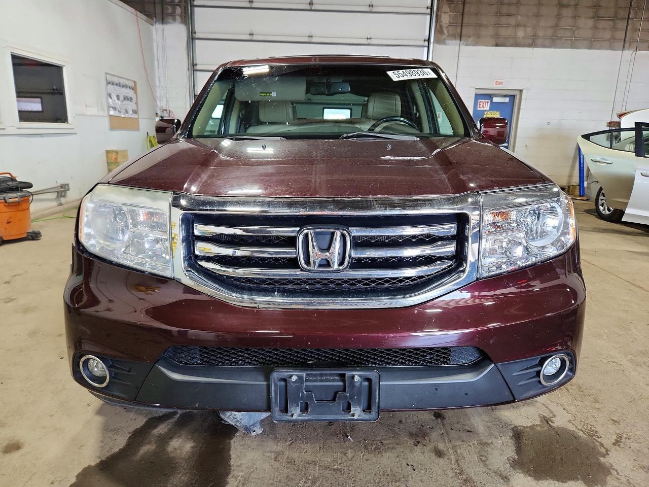 2012 Honda Pilot Exl Burgundy vin: 5FNYF4H58CB076998