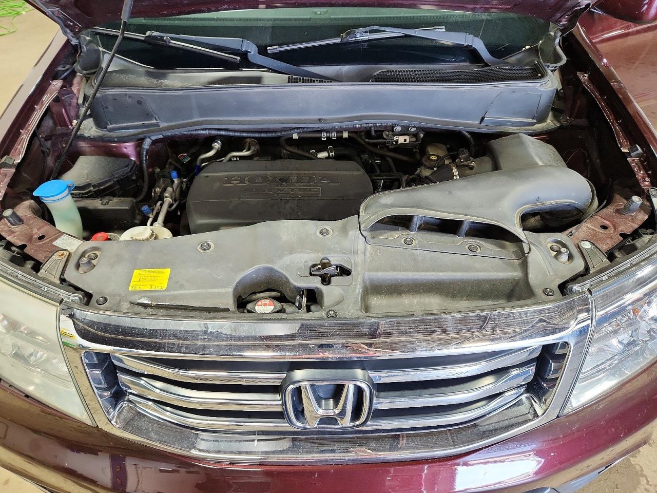 2012 Honda Pilot Exl Burgundy vin: 5FNYF4H58CB076998