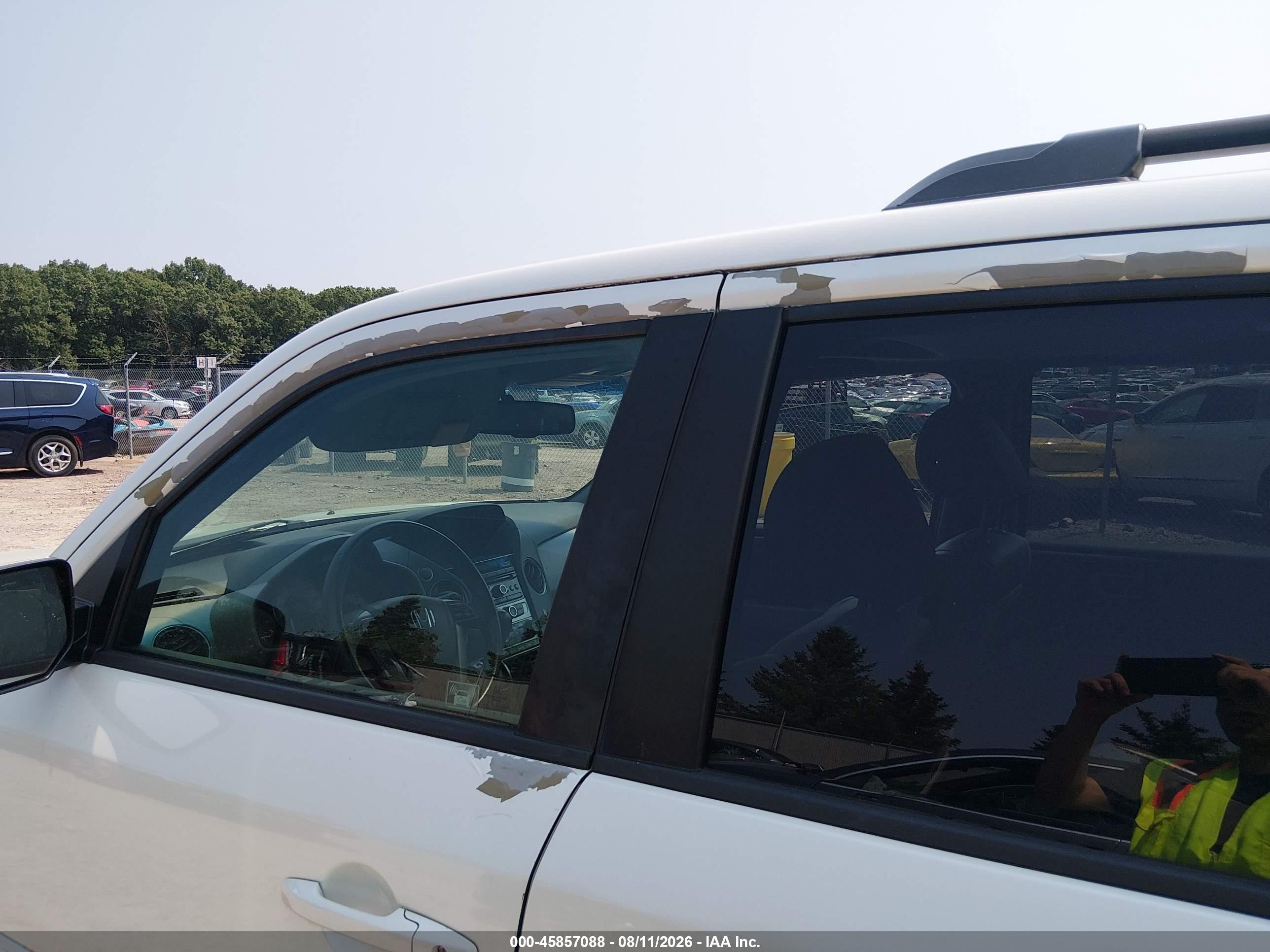 2012 Honda Pilot Ex-l Белый vin: 5FNYF4H58CB501779