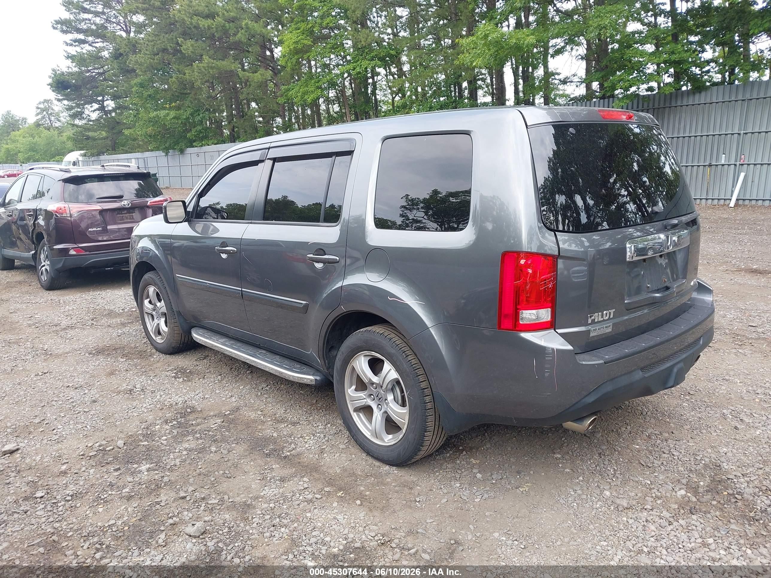 2013 Honda Pilot Ex-l Gray vin: 5FNYF4H58DB010534