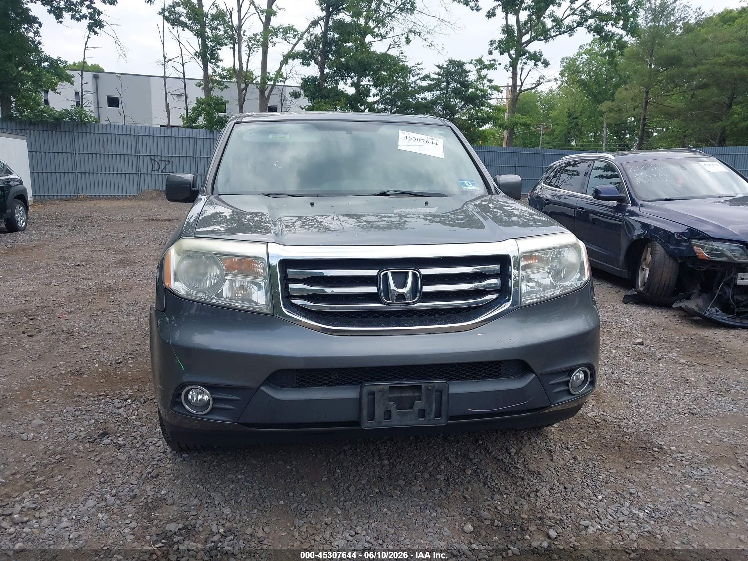 2013 Honda Pilot Ex-l Gray vin: 5FNYF4H58DB010534