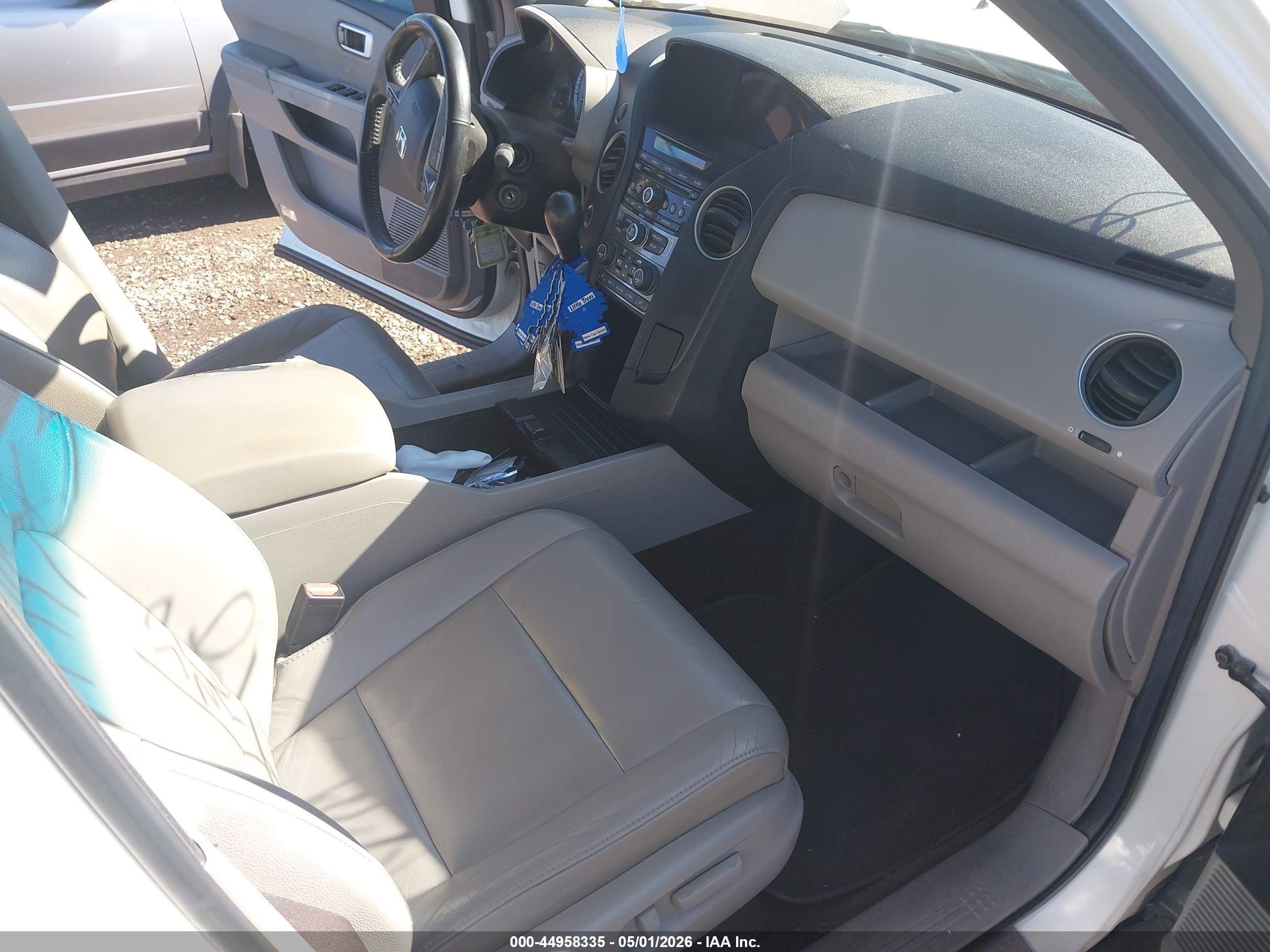 2013 Honda Pilot Ex-l White vin: 5FNYF4H58DB012445