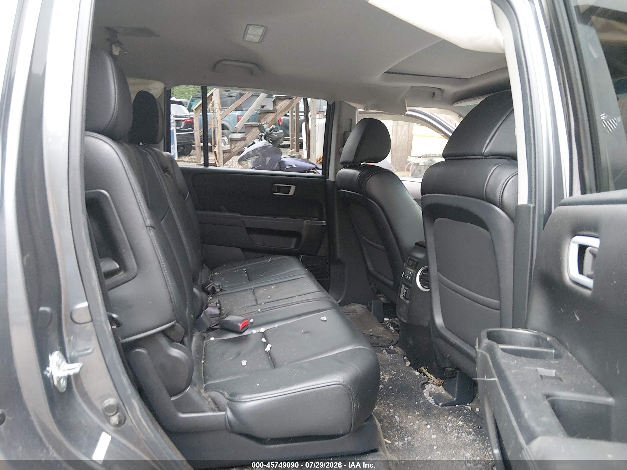 2013 Honda Pilot Ex-l Серый vin: 5FNYF4H58DB029634