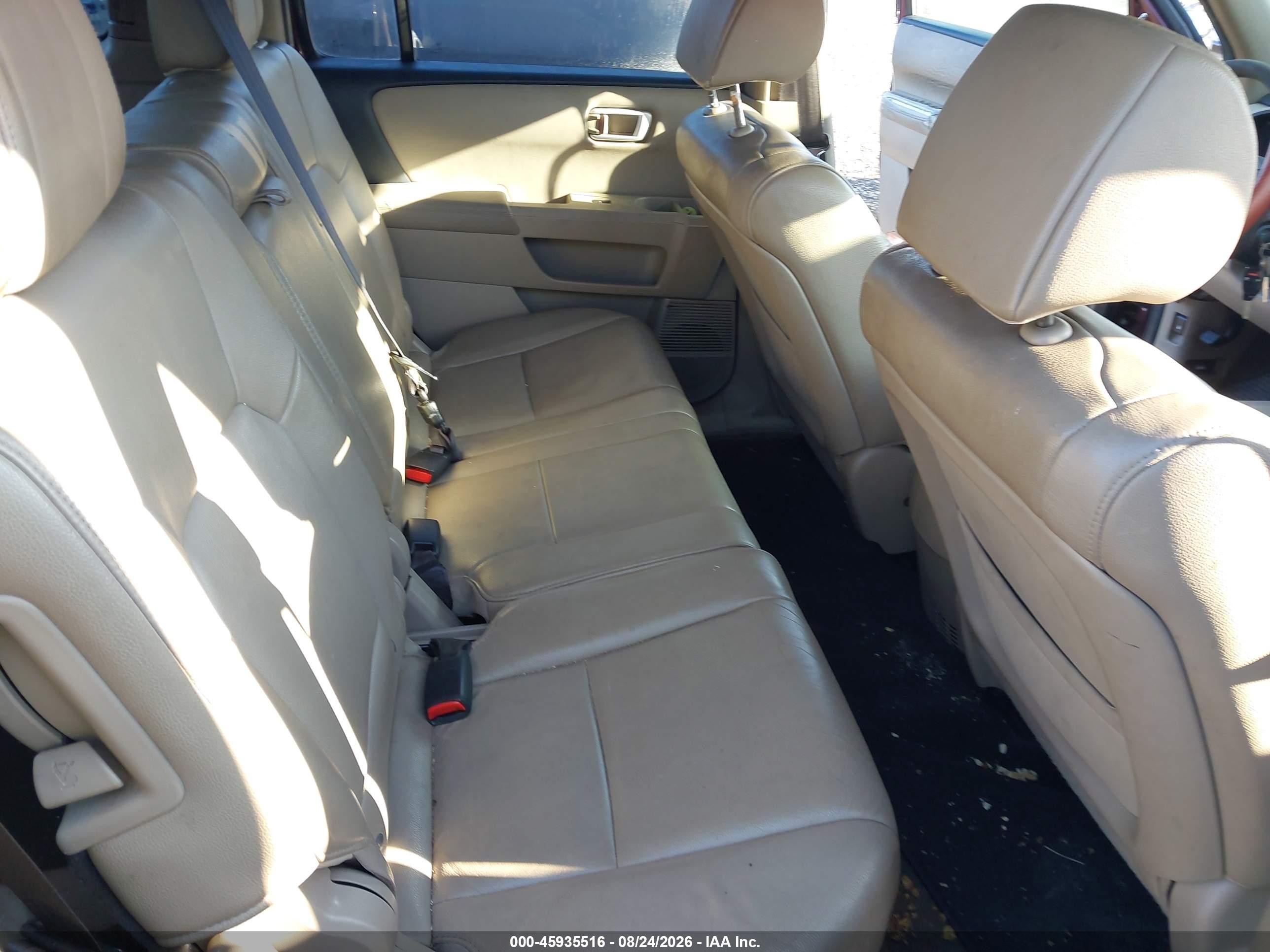 2013 Honda Pilot Ex-l Red vin: 5FNYF4H58DB053772