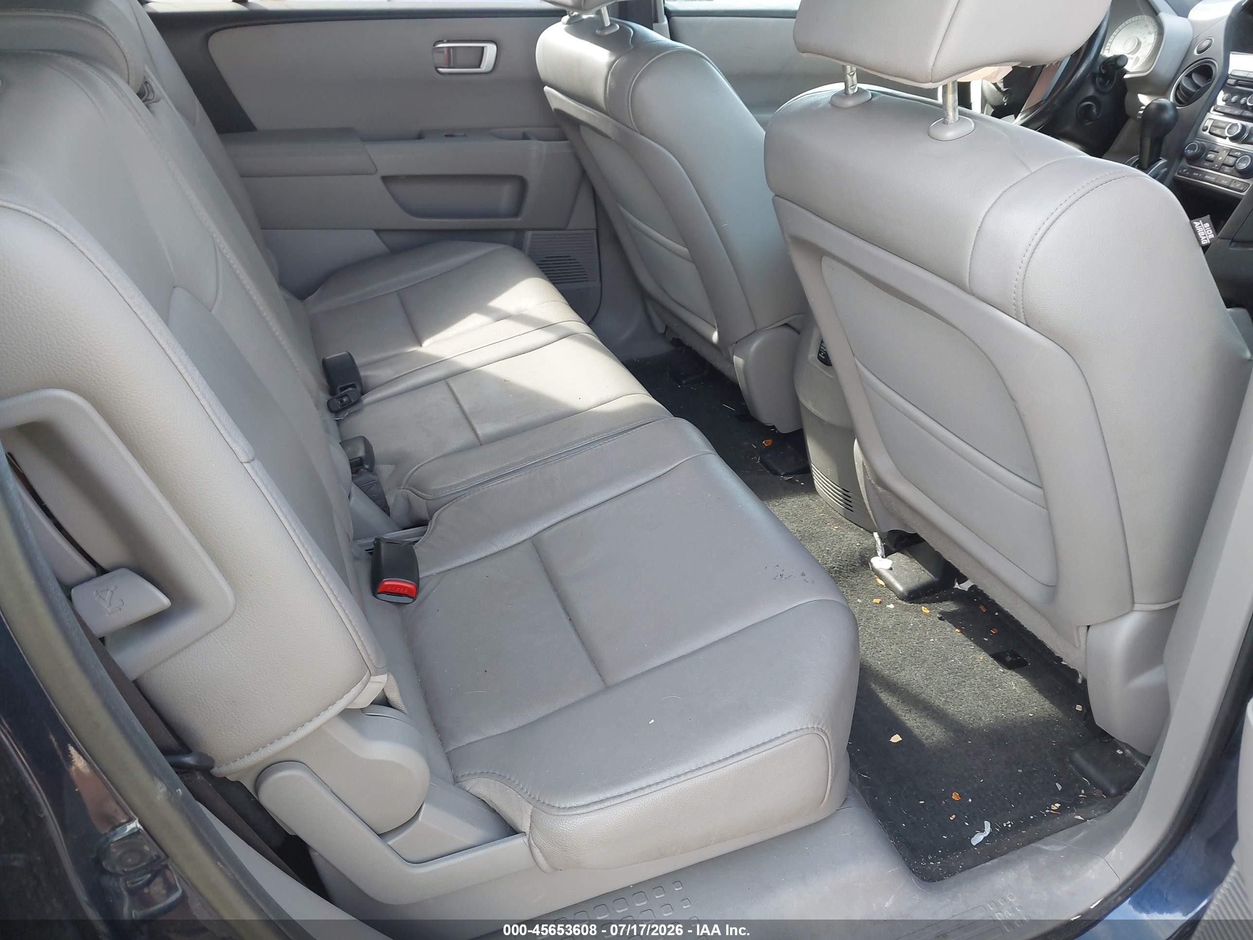 2013 Honda Pilot Ex-l Blue vin: 5FNYF4H58DB055456