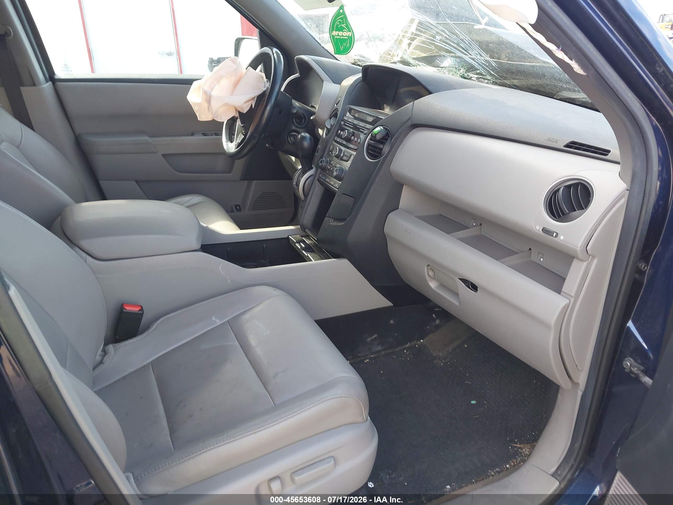 2013 Honda Pilot Ex-l Blue vin: 5FNYF4H58DB055456