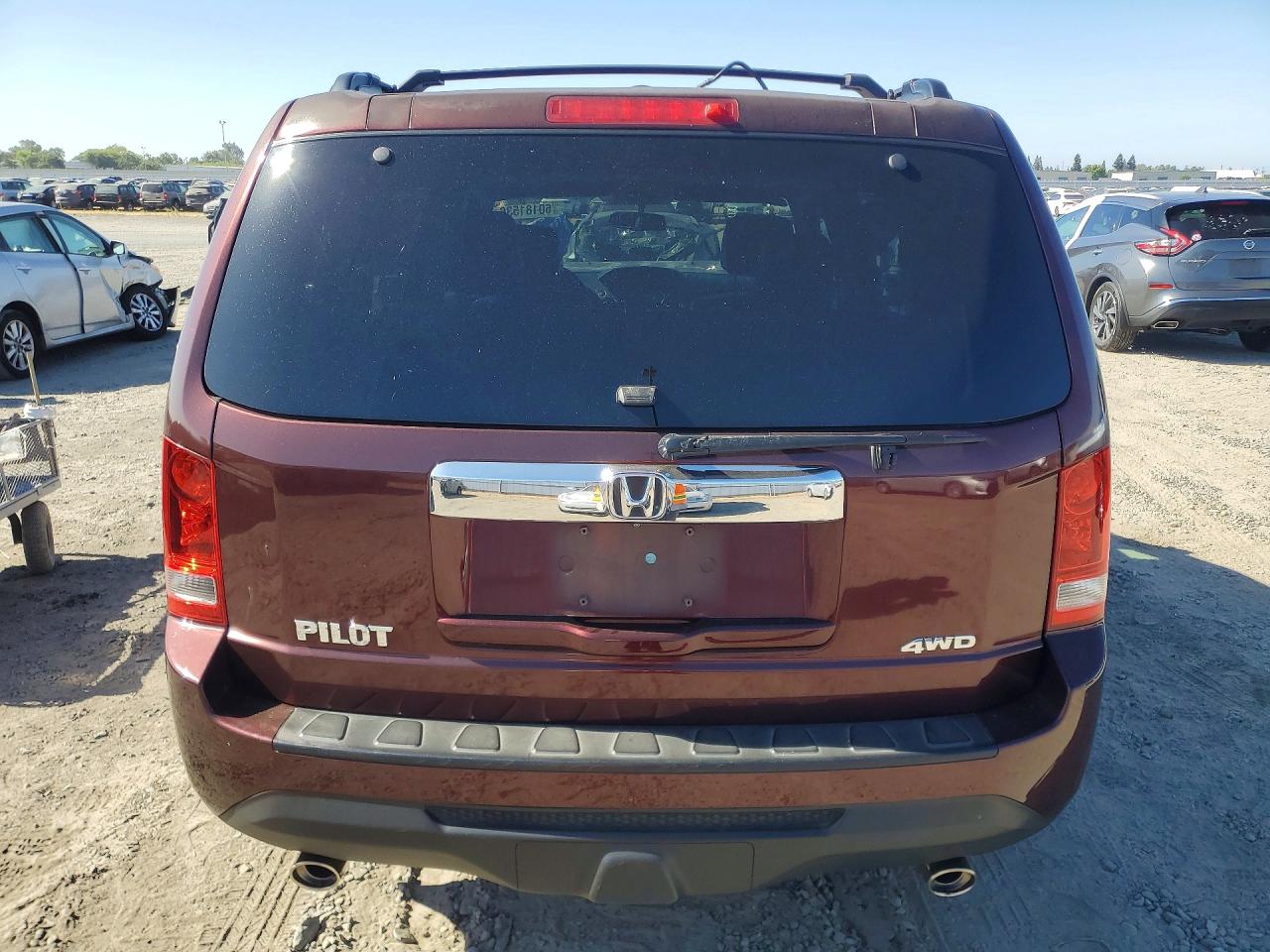 2013 Honda Pilot Exl Бордовый vin: 5FNYF4H58DB057479