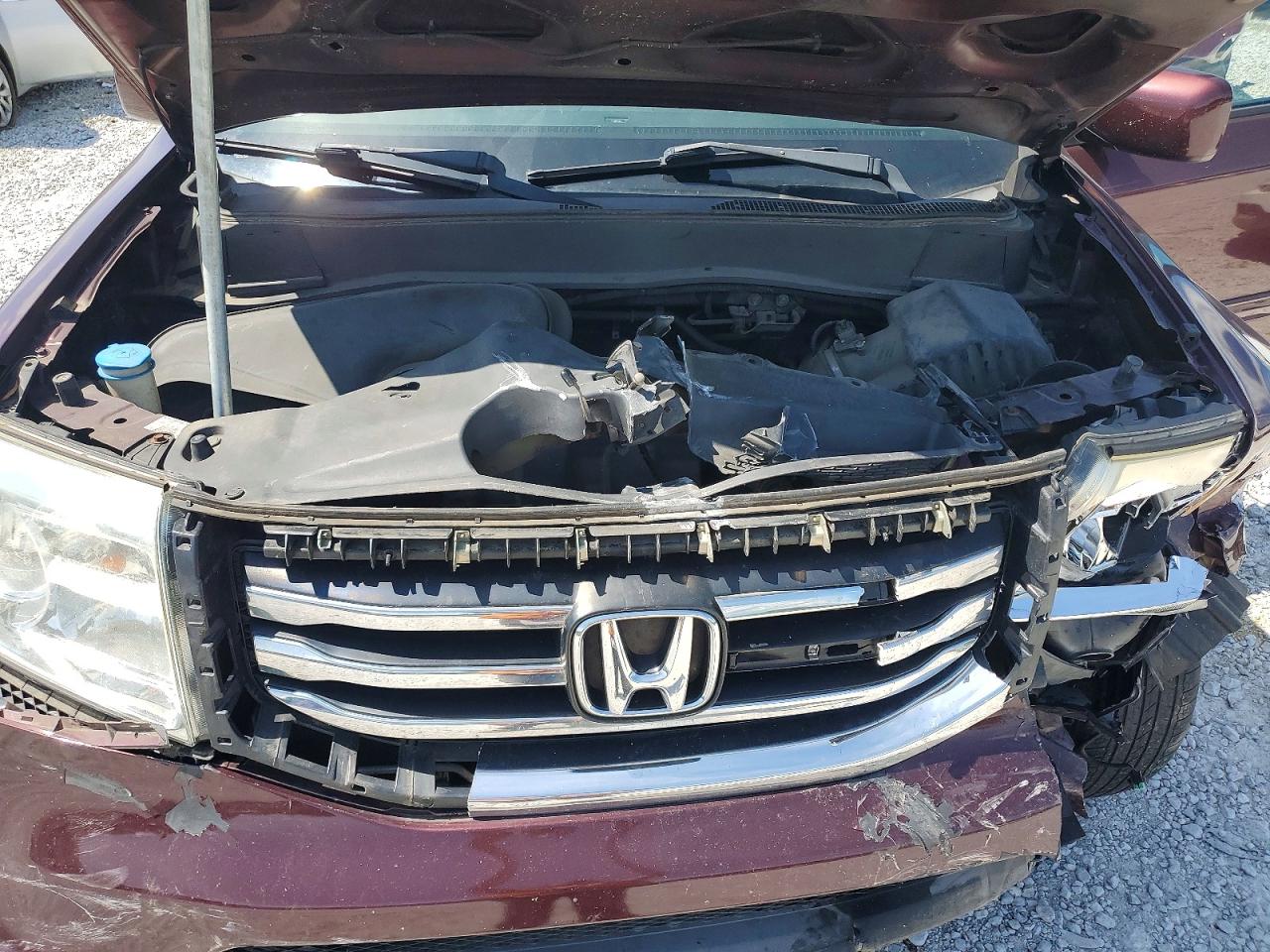 2014 Honda Pilot Exl Maroon vin: 5FNYF4H58EB029926