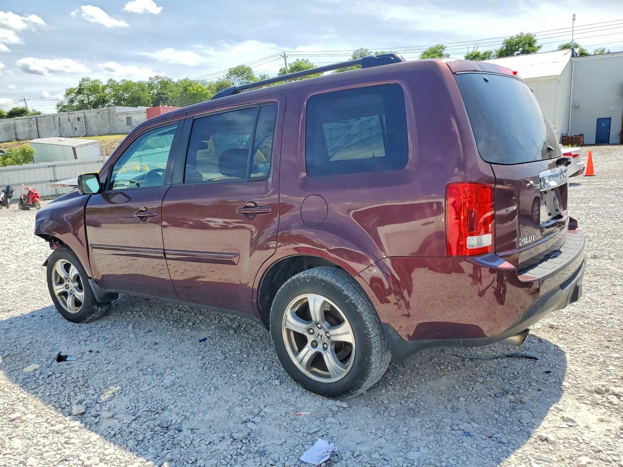 2014 Honda Pilot Exl Maroon vin: 5FNYF4H58EB029926