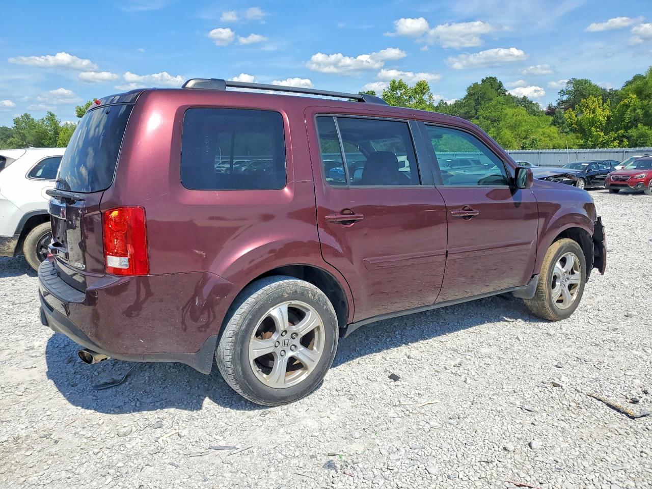 2014 Honda Pilot Exl Maroon vin: 5FNYF4H58EB029926