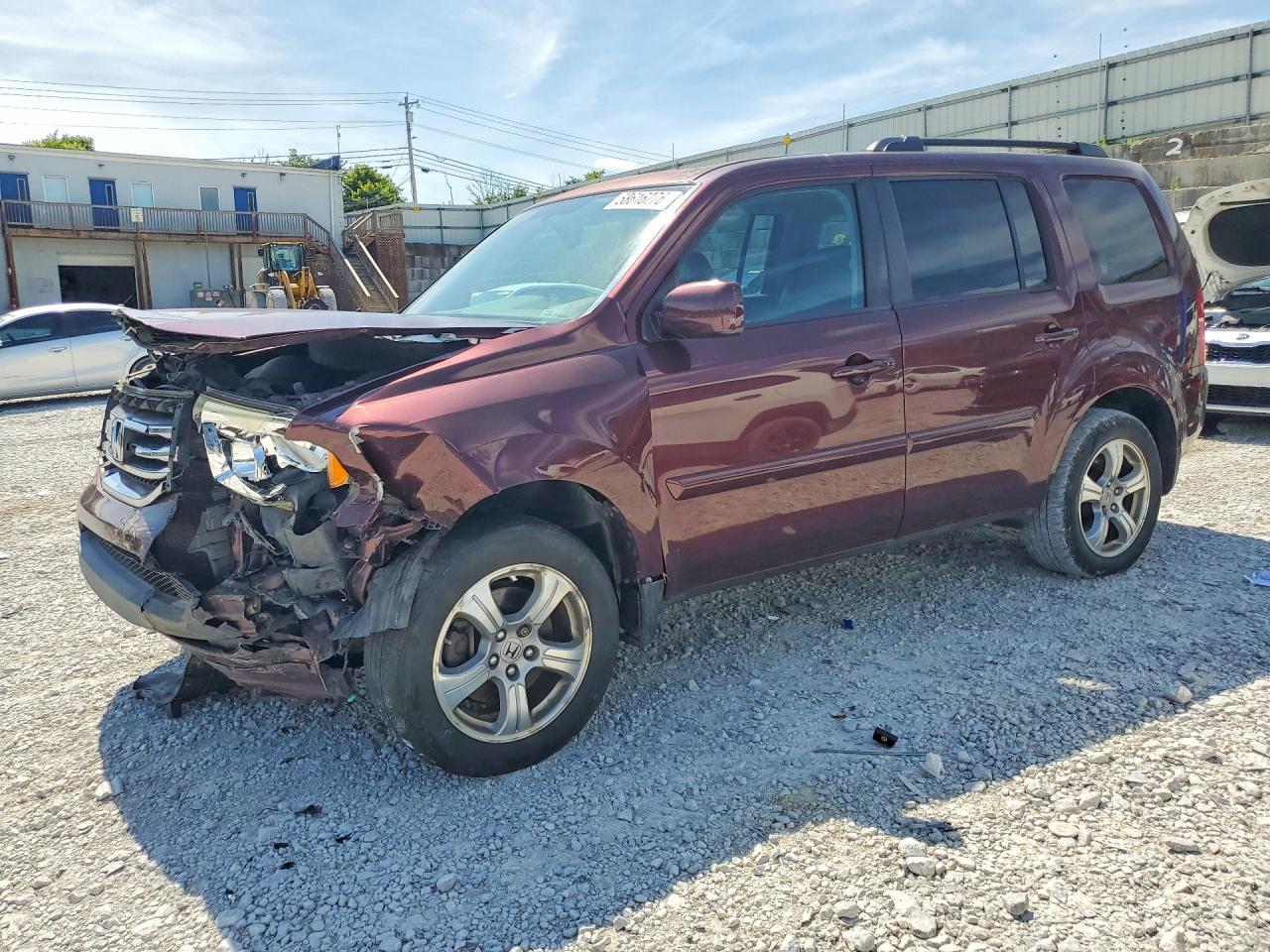 2014 Honda Pilot Exl Maroon vin: 5FNYF4H58EB029926