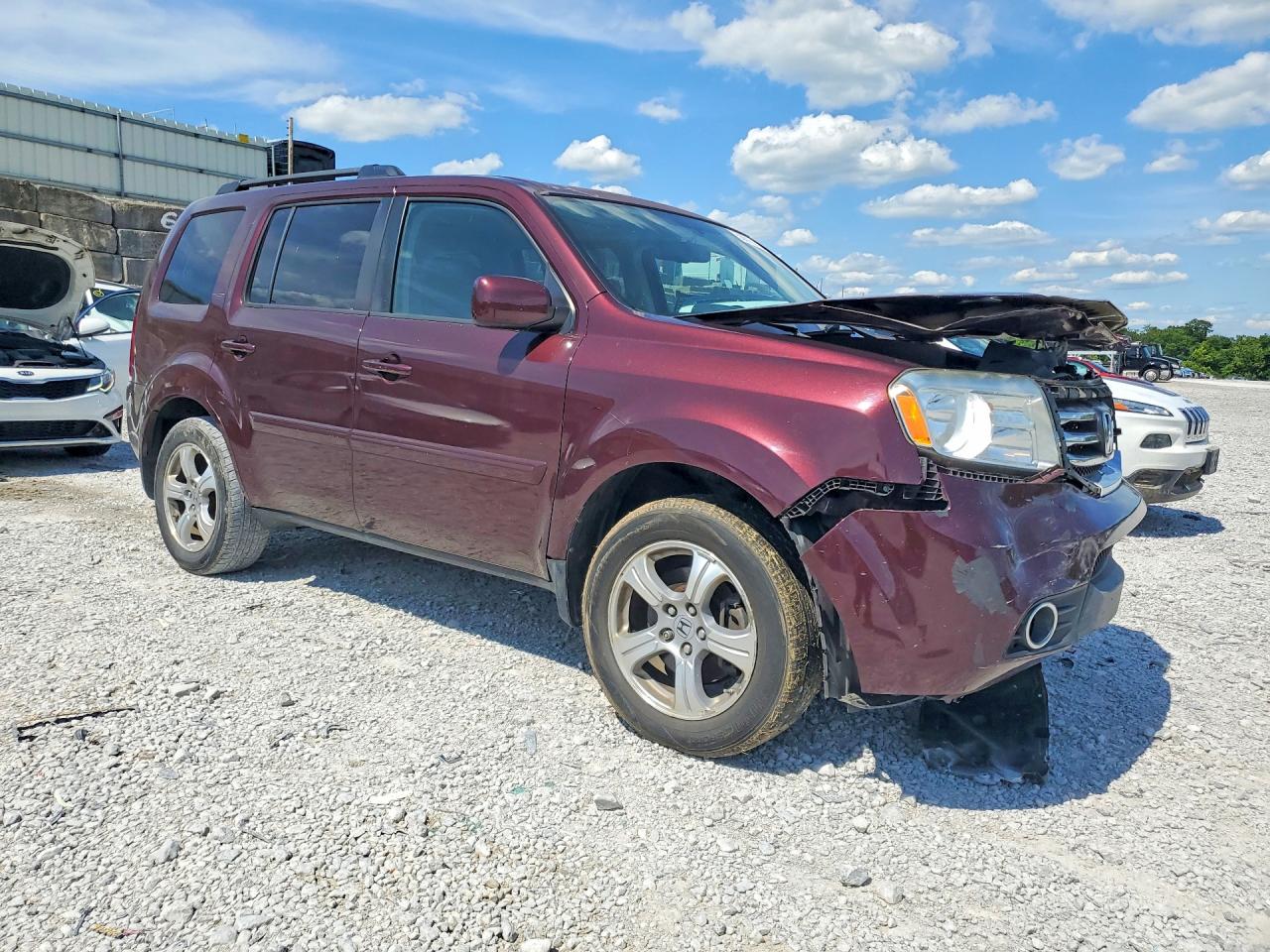 2014 Honda Pilot Exl Maroon vin: 5FNYF4H58EB029926