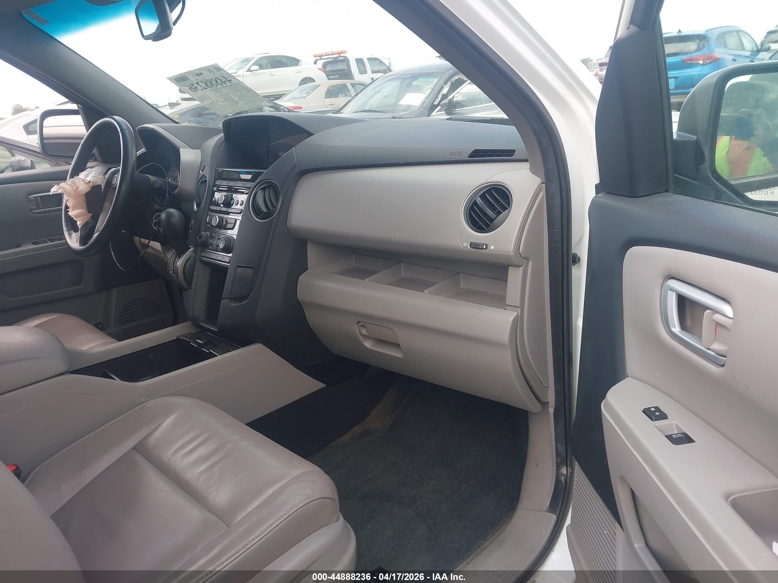 2014 Honda Pilot Ex-l White vin: 5FNYF4H58EB036911
