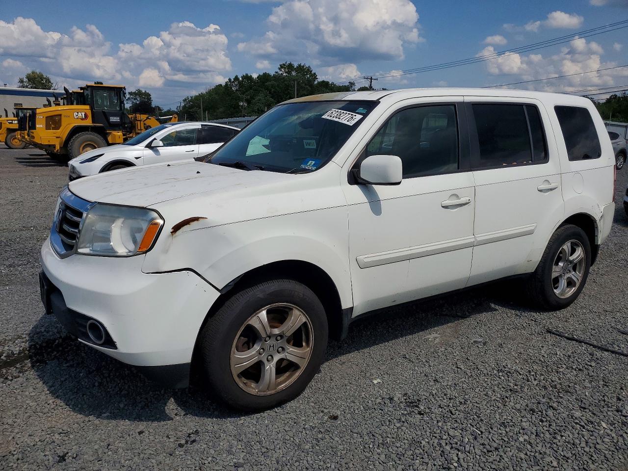 2014 Honda Pilot Exl White vin: 5FNYF4H58EB037377