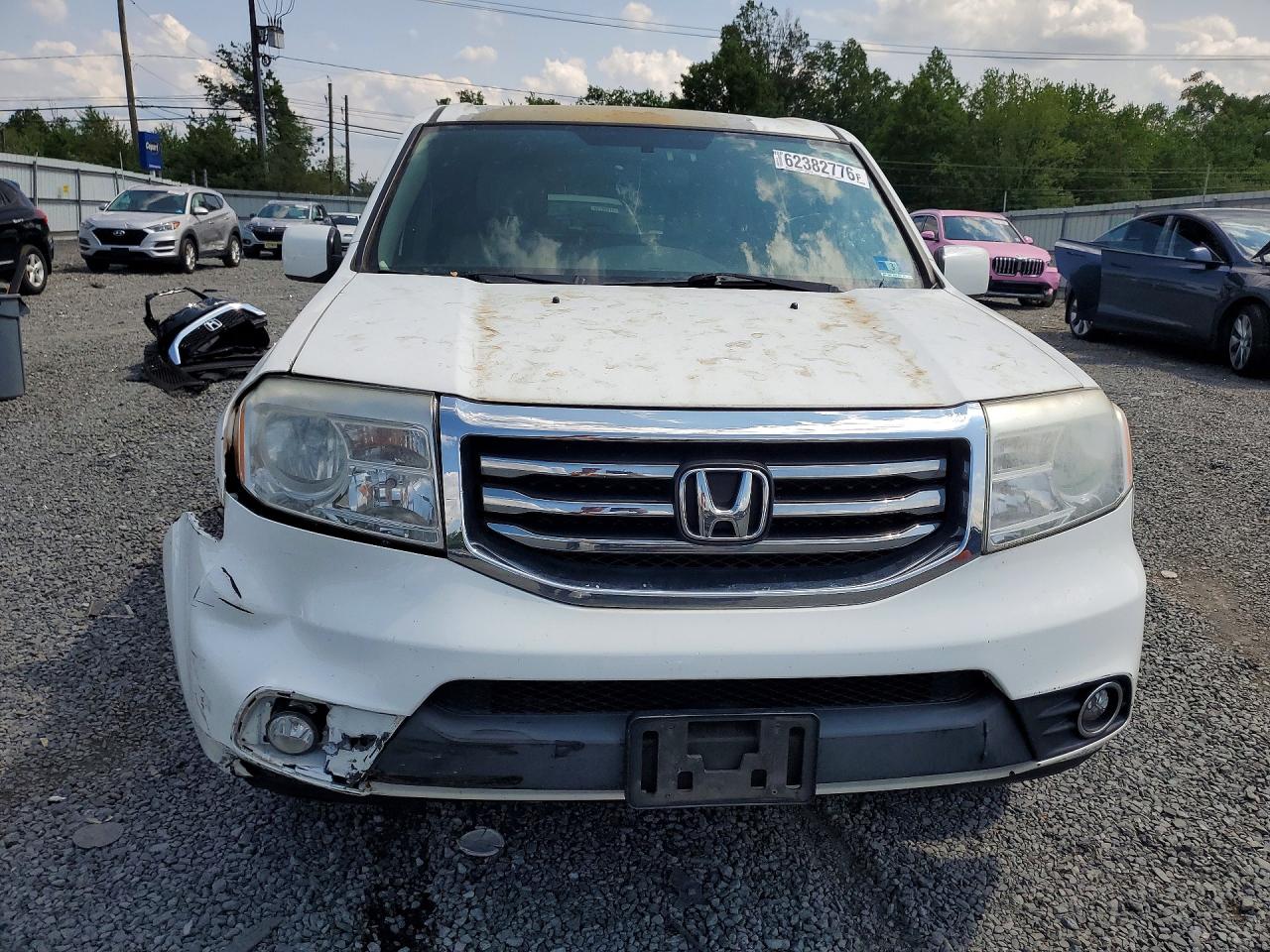 2014 Honda Pilot Exl White vin: 5FNYF4H58EB037377