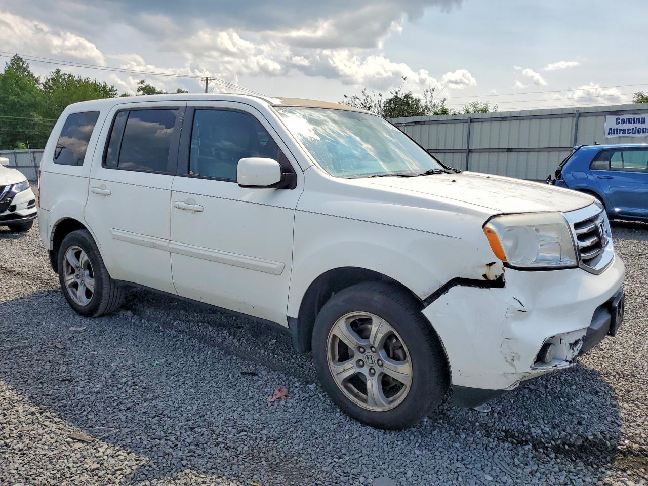 2014 Honda Pilot Exl White vin: 5FNYF4H58EB037377