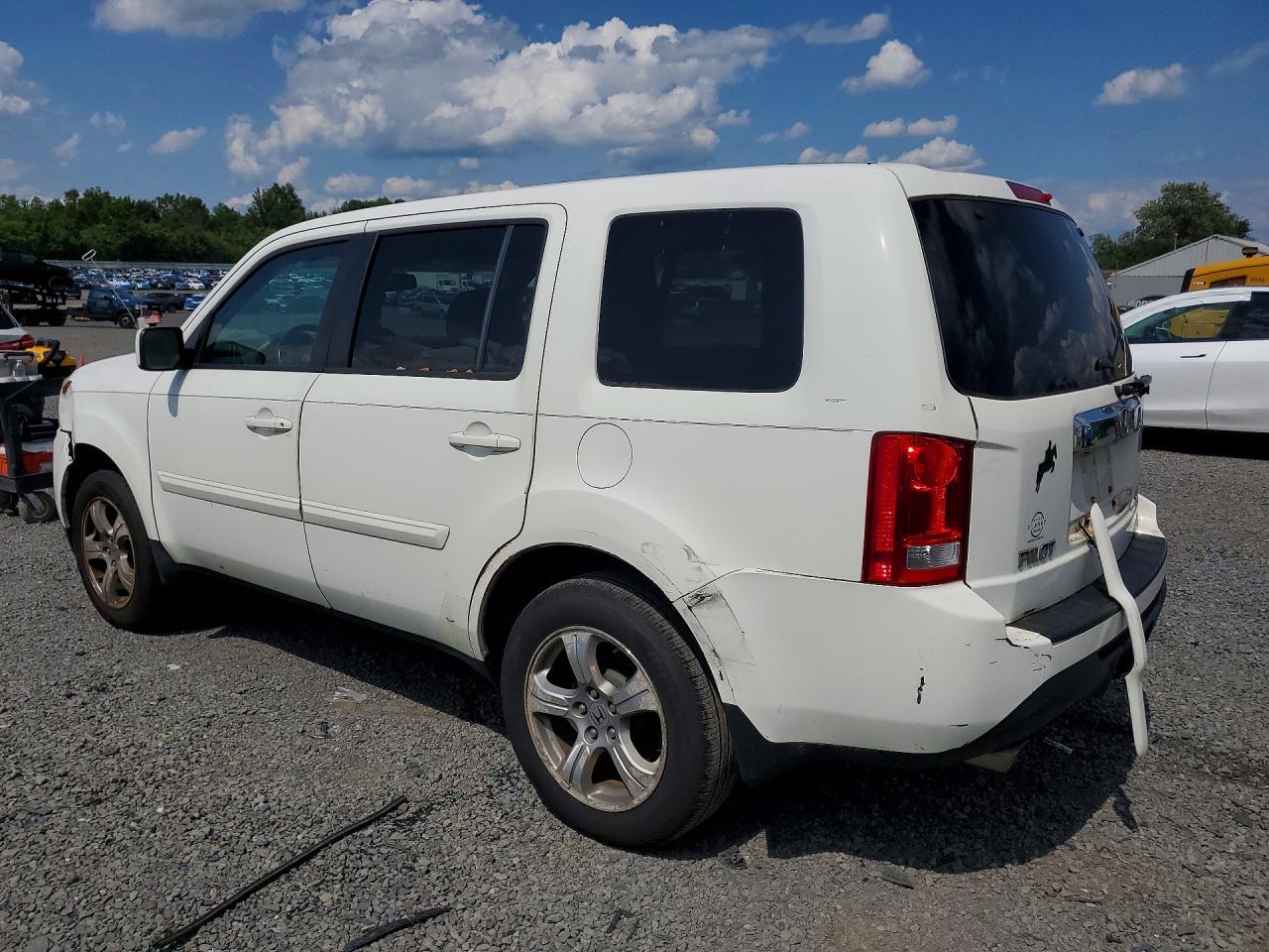 2014 Honda Pilot Exl White vin: 5FNYF4H58EB037377