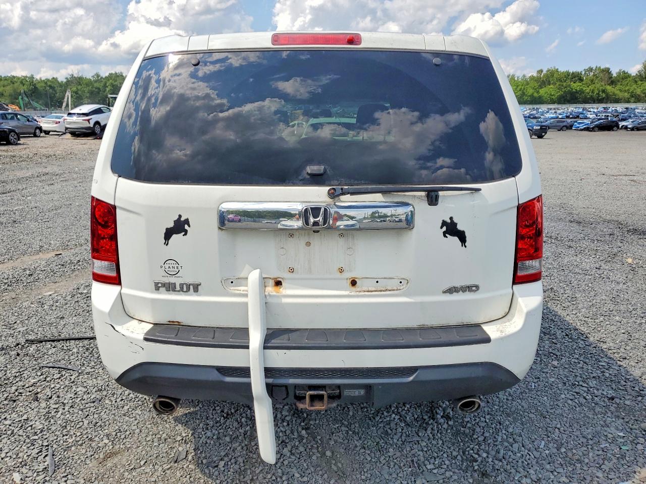 2014 Honda Pilot Exl White vin: 5FNYF4H58EB037377