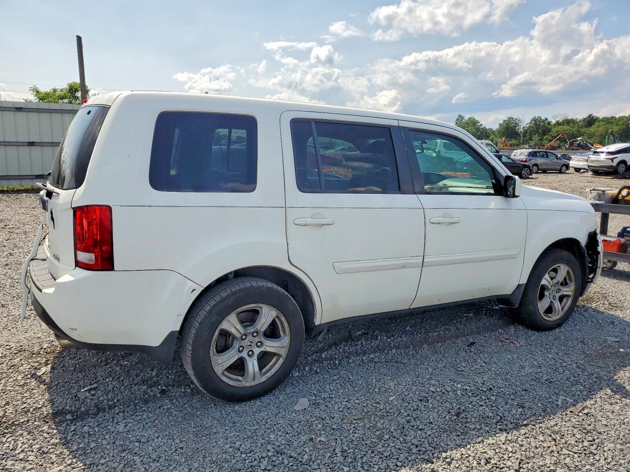 2014 Honda Pilot Exl White vin: 5FNYF4H58EB037377