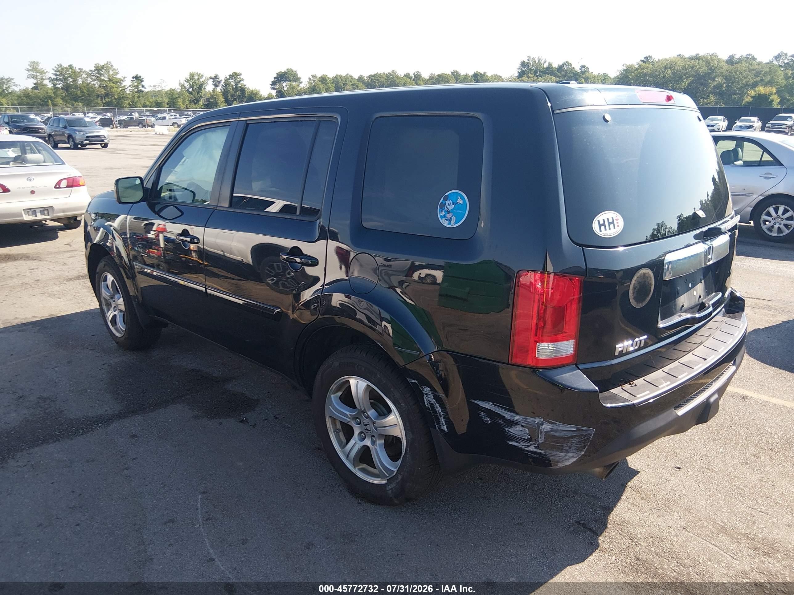 2014 Honda Pilot Ex-l Черный vin: 5FNYF4H58EB041493