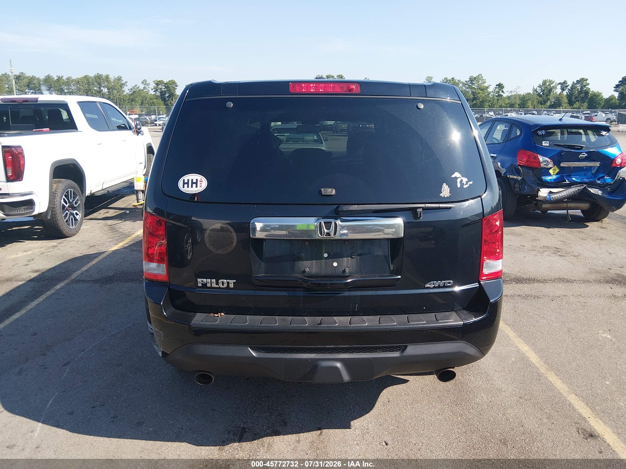 2014 Honda Pilot Ex-l Черный vin: 5FNYF4H58EB041493
