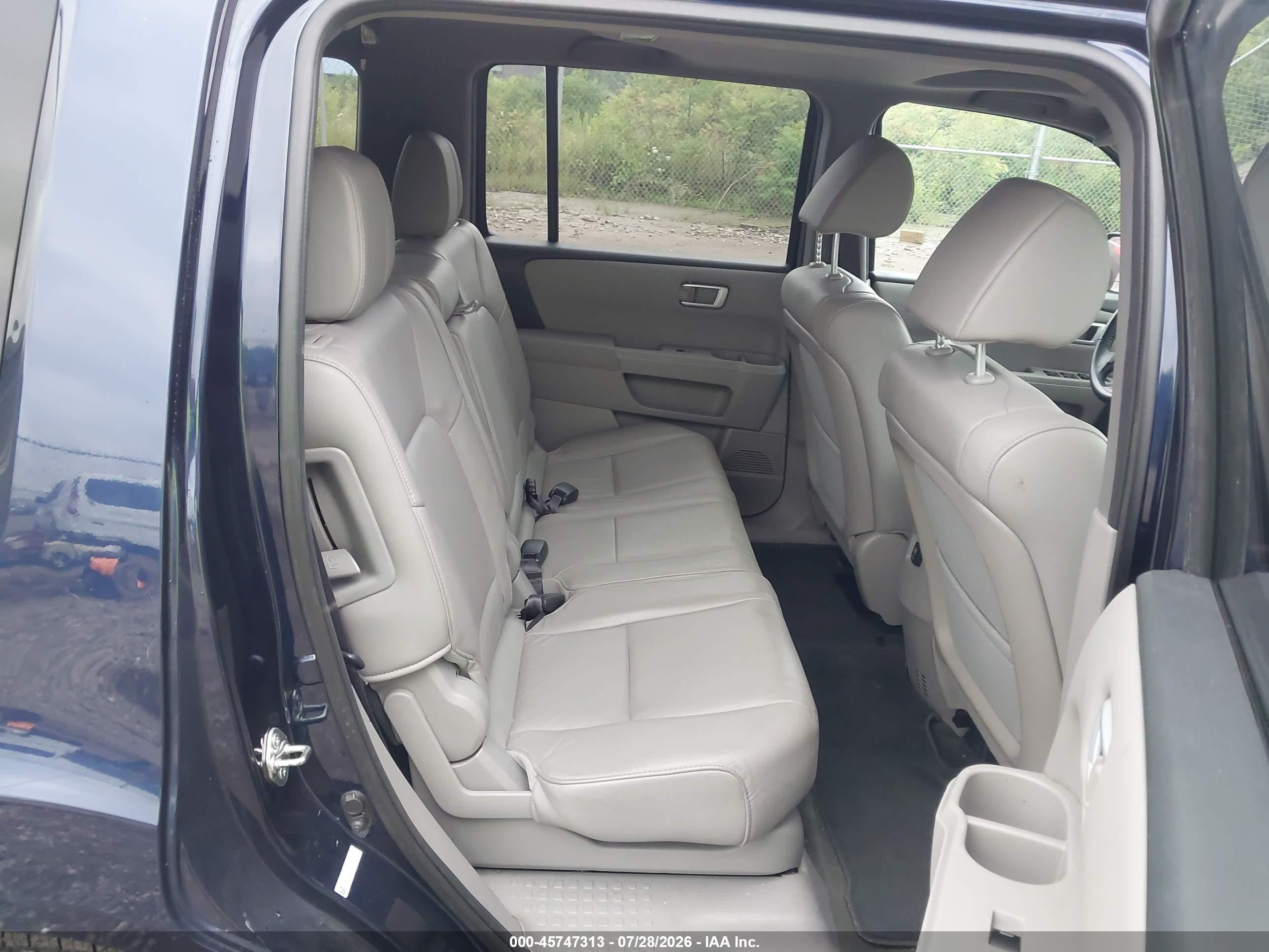 2014 Honda Pilot Ex-l Blue vin: 5FNYF4H58EB042207