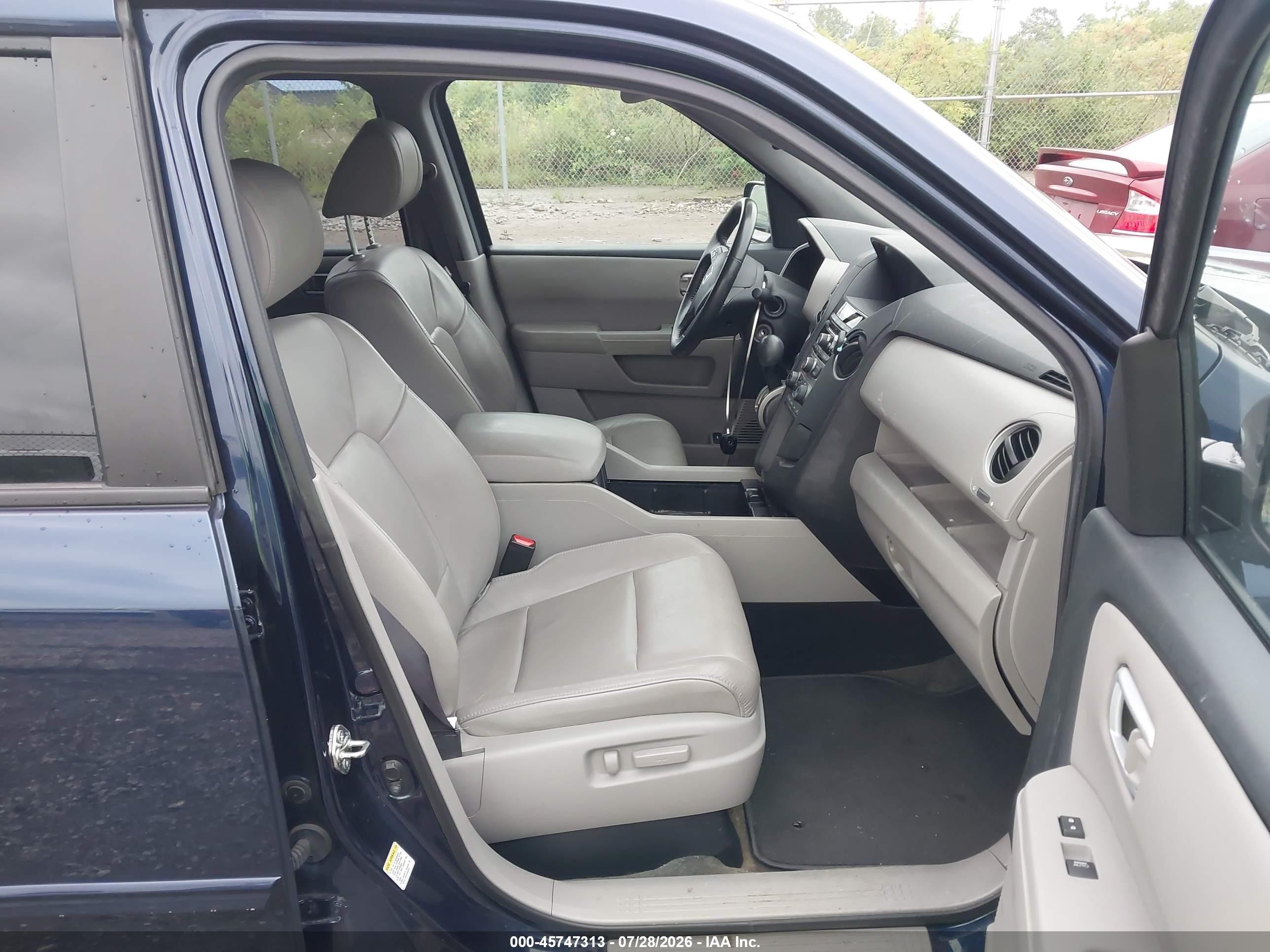 2014 Honda Pilot Ex-l Blue vin: 5FNYF4H58EB042207