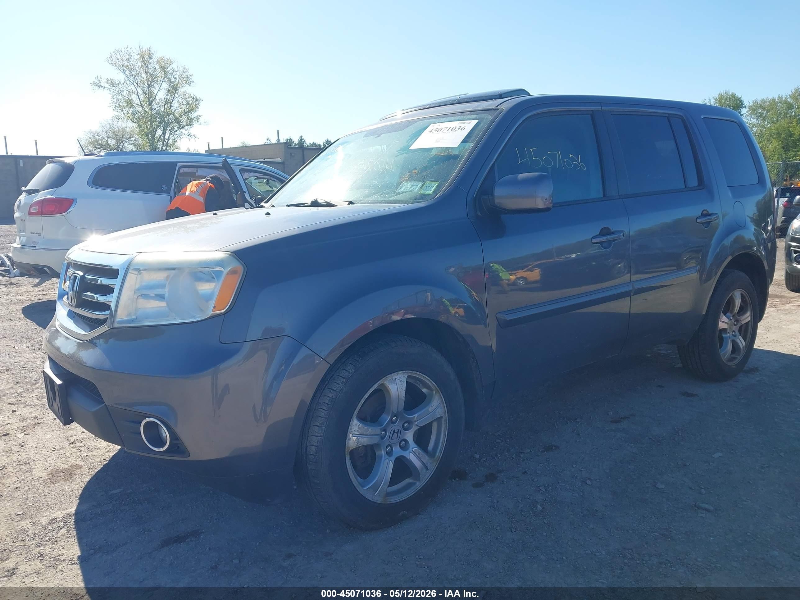 2014 Honda Pilot Ex-l Серый vin: 5FNYF4H58EB052851