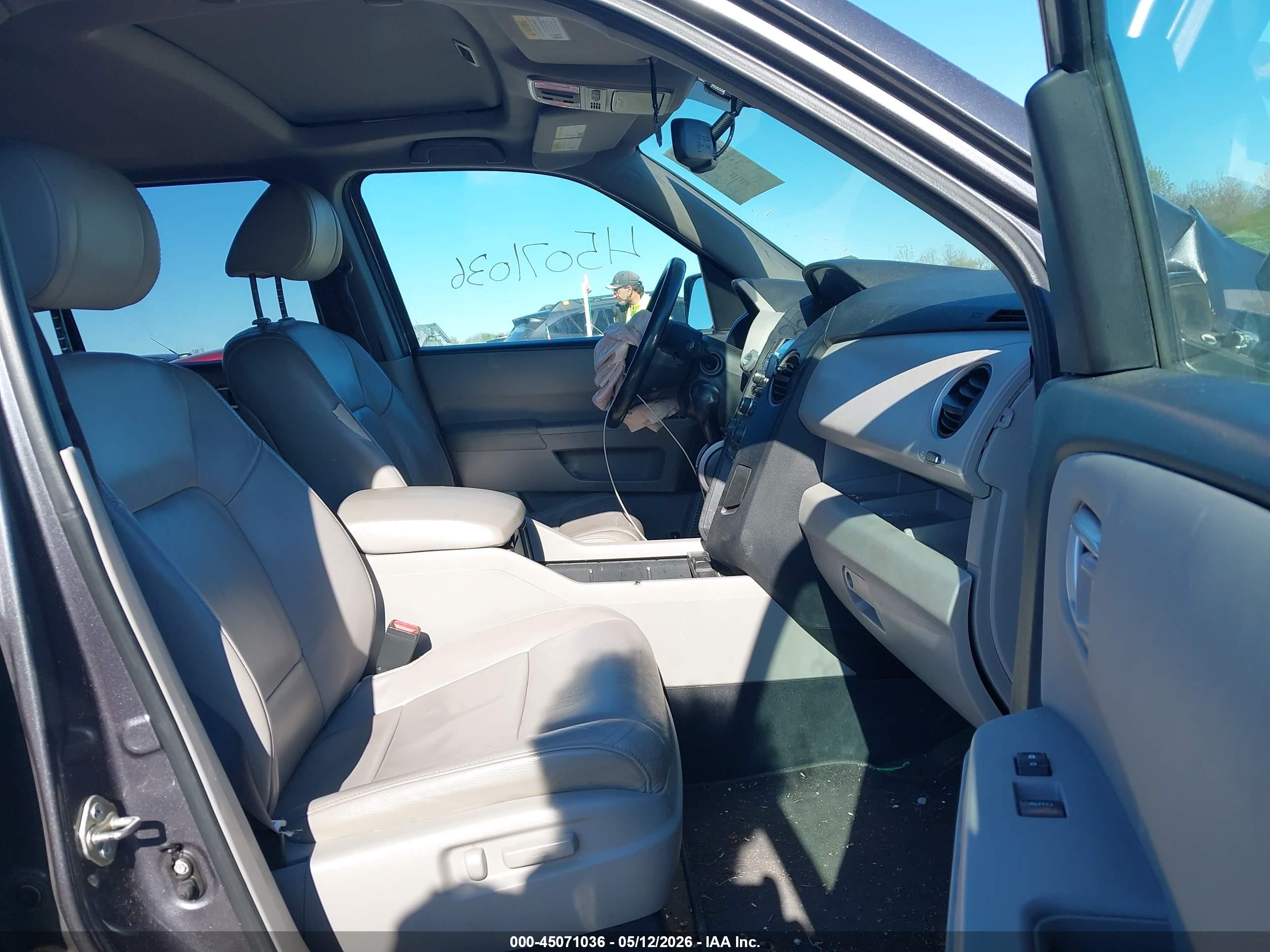 2014 Honda Pilot Ex-l Серый vin: 5FNYF4H58EB052851