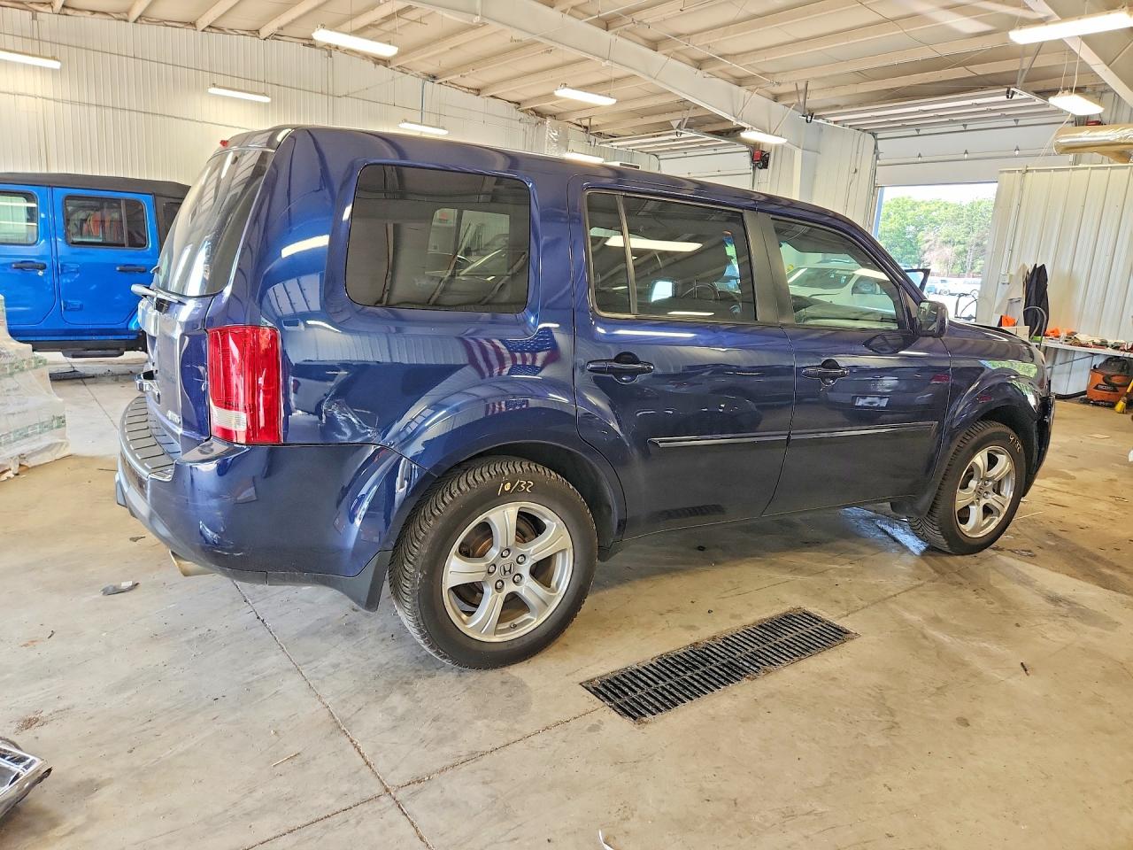 2015 Honda Pilot Exl Синий vin: 5FNYF4H58FB035761