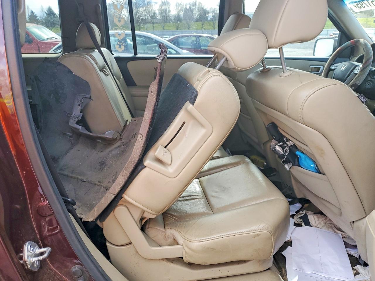 2011 Honda Pilot Exl Red vin: 5FNYF4H59BB019983