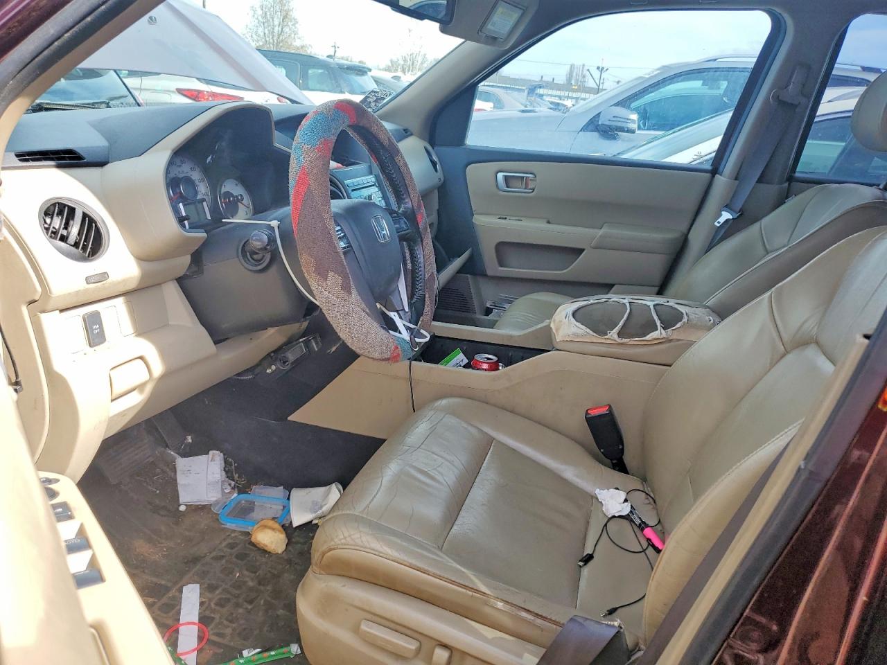 2011 Honda Pilot Exl Red vin: 5FNYF4H59BB019983