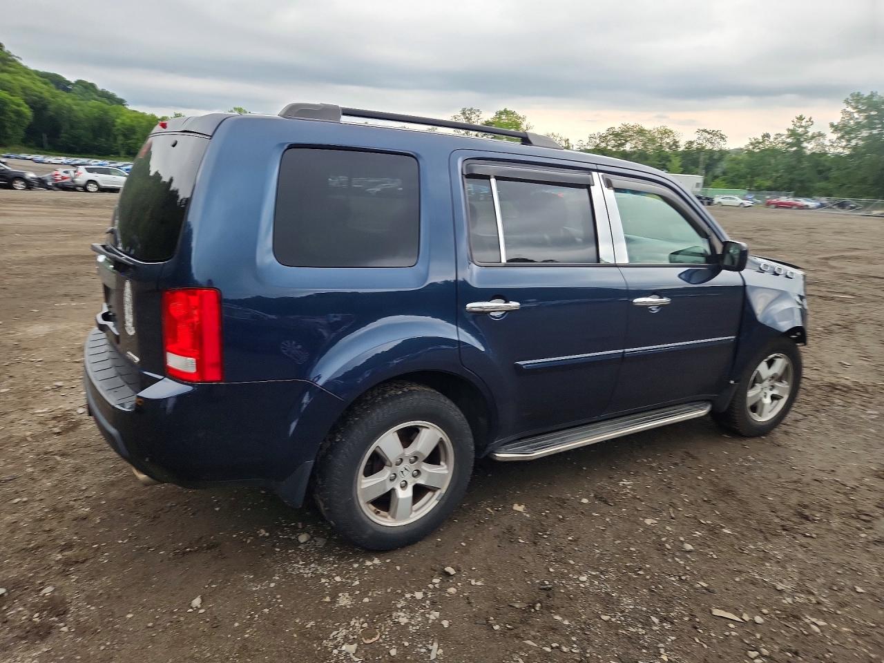 2011 Honda Pilot Exl Blue vin: 5FNYF4H59BB030031