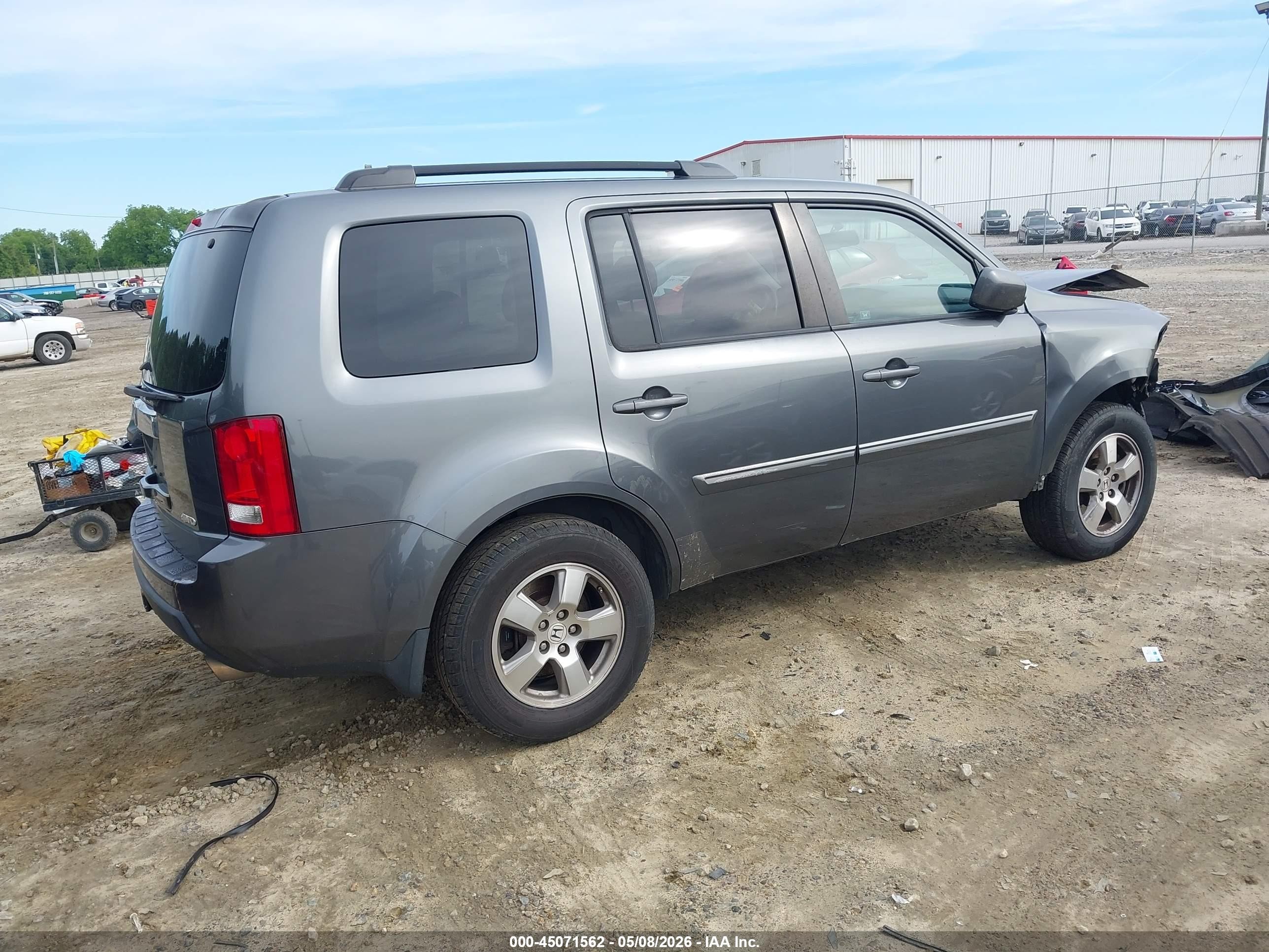 2011 Honda Pilot Ex-l Gray vin: 5FNYF4H59BB035794