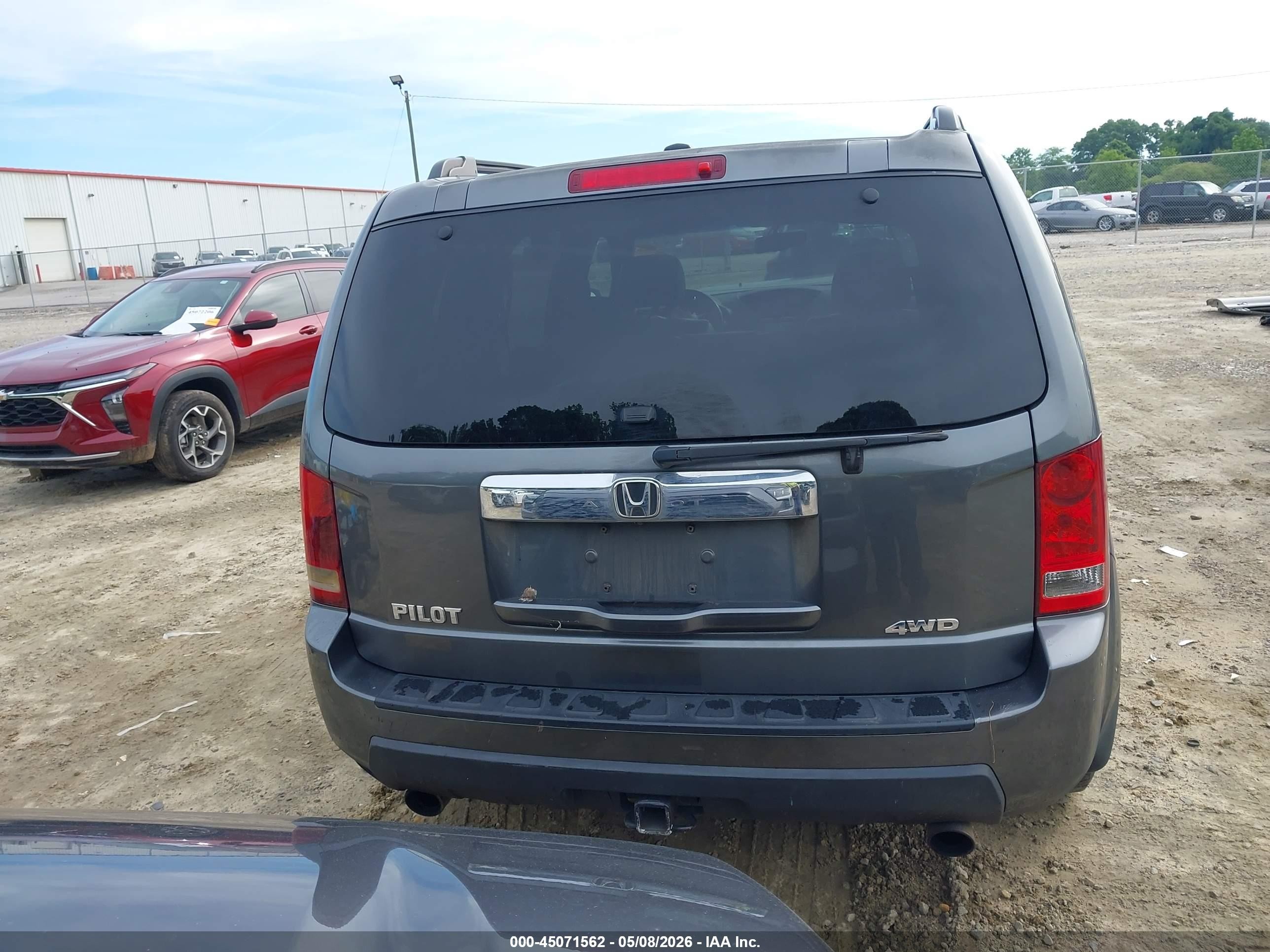 2011 Honda Pilot Ex-l Gray vin: 5FNYF4H59BB035794