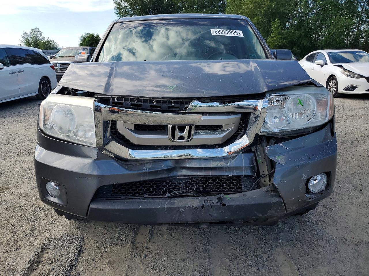 2011 Honda Pilot Exl Gray vin: 5FNYF4H59BB043541