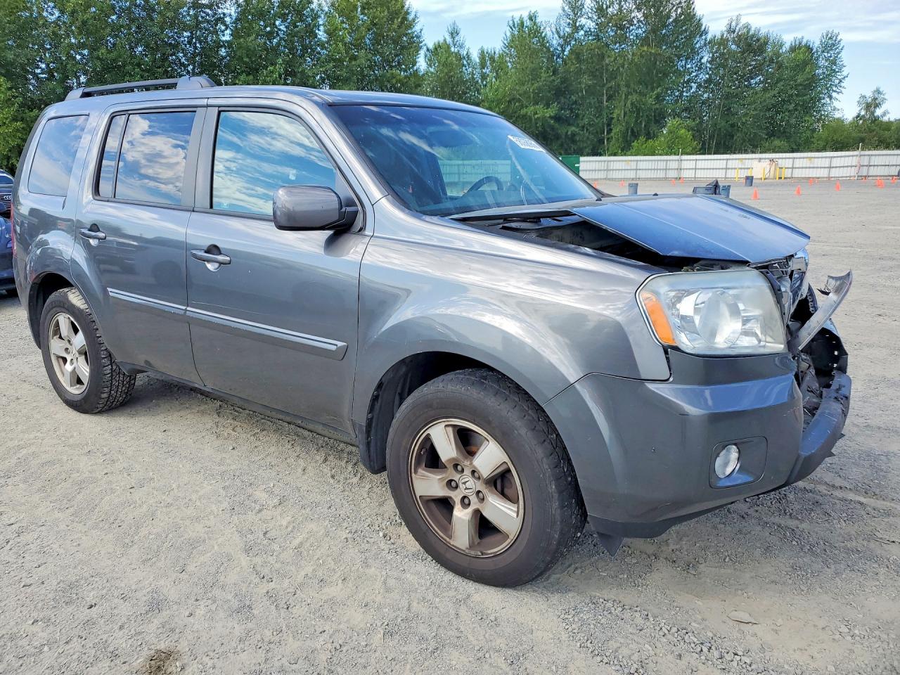 2011 Honda Pilot Exl Gray vin: 5FNYF4H59BB043541