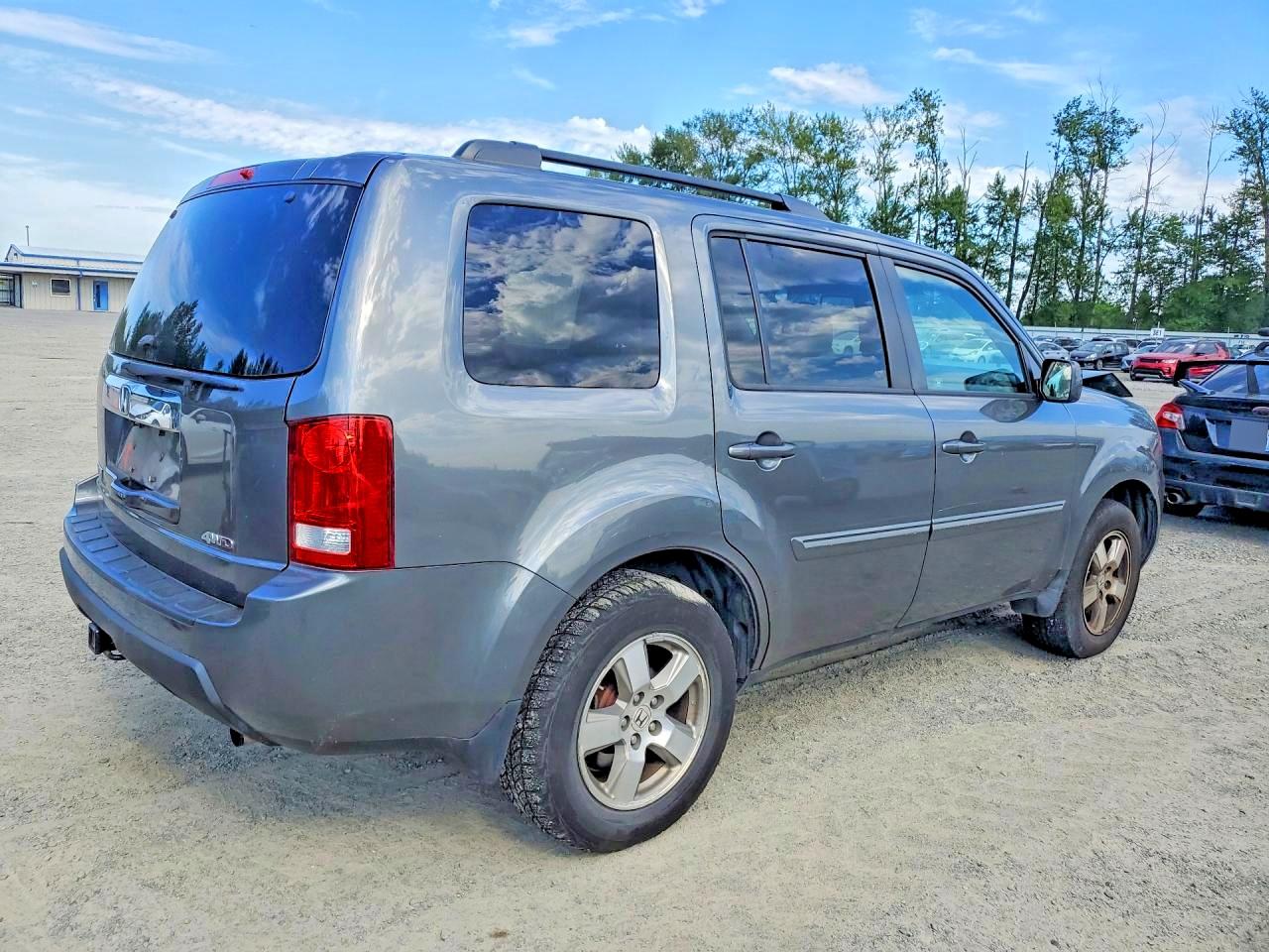 2011 Honda Pilot Exl Gray vin: 5FNYF4H59BB043541