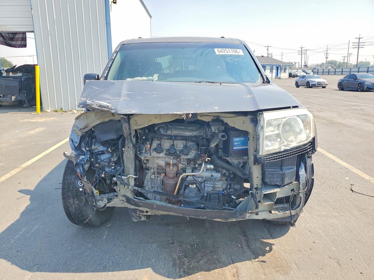 2011 Honda Pilot Exl Gray vin: 5FNYF4H59BB063076