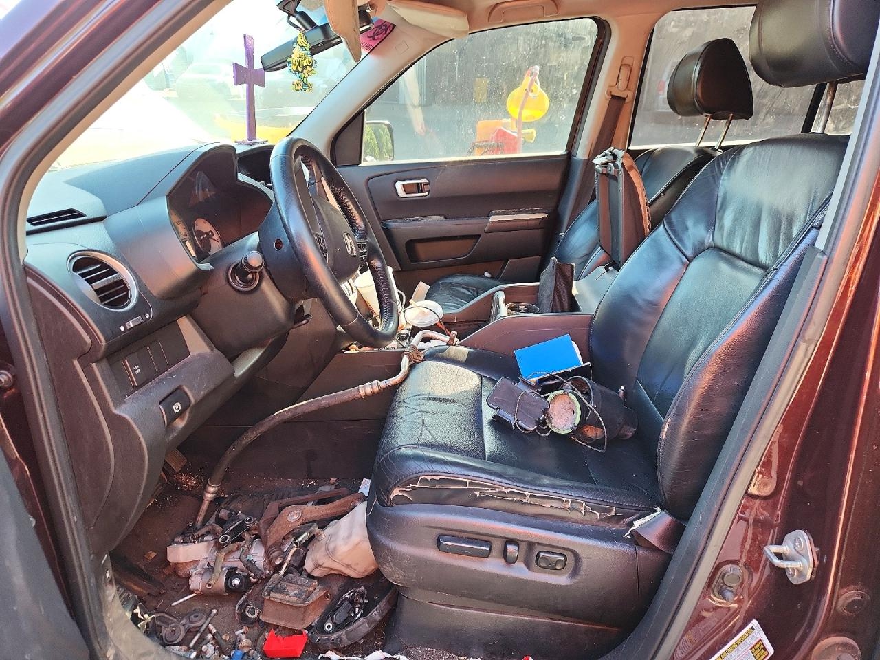 2011 Honda Pilot Exl Maroon vin: 5FNYF4H59BB071517