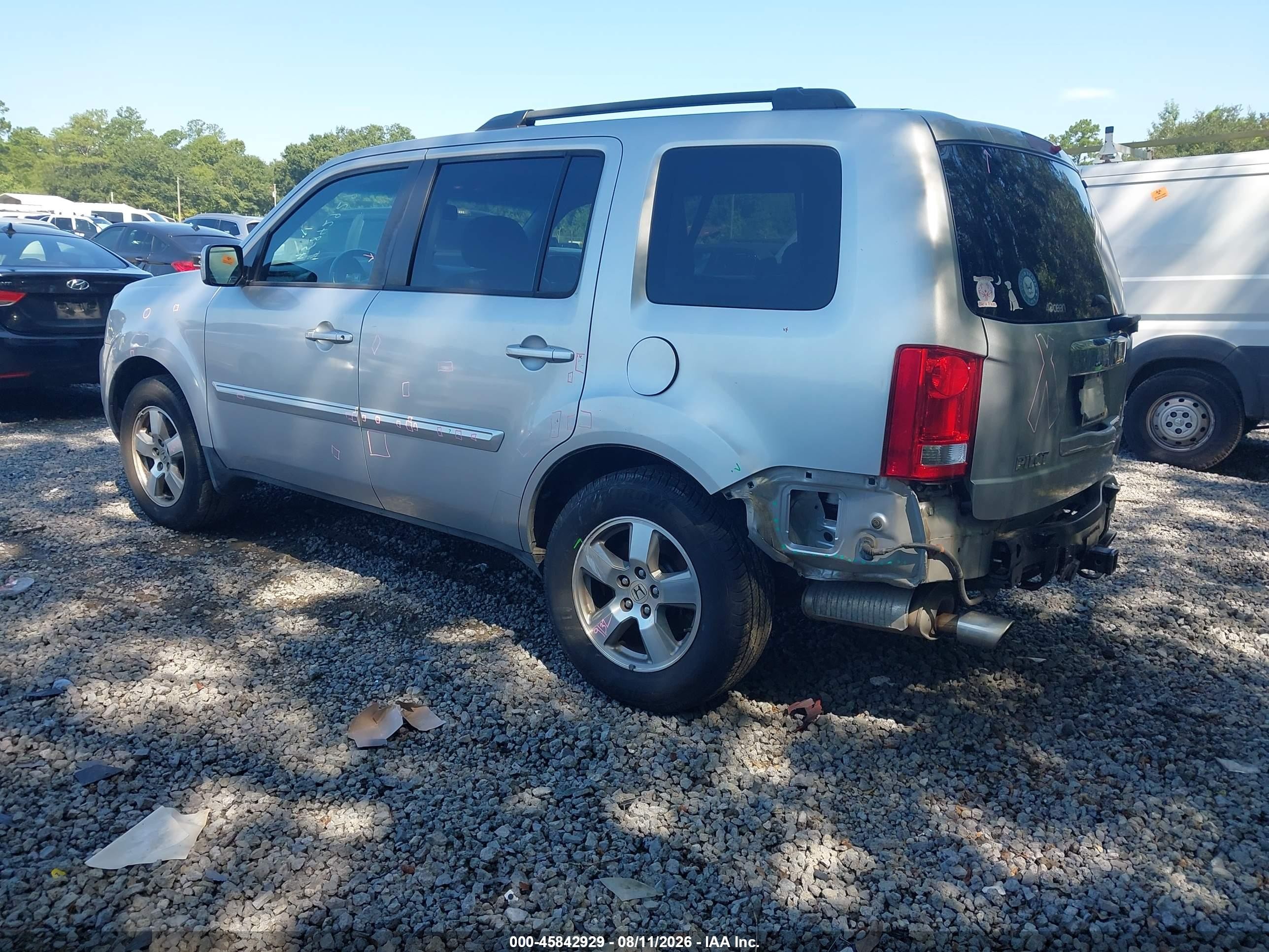 2011 Honda Pilot Ex-l Серебряный vin: 5FNYF4H59BB097728